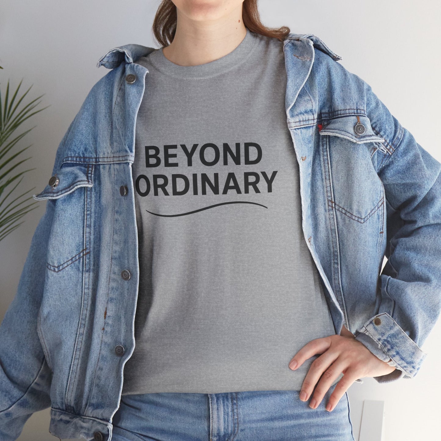 Beyond Ordinary Unisex Cotton Tee - Casual Comfort, Fashion Statement, Gift for Friends, Everyday Wear, Unique Style - Trendy Life Gadgets