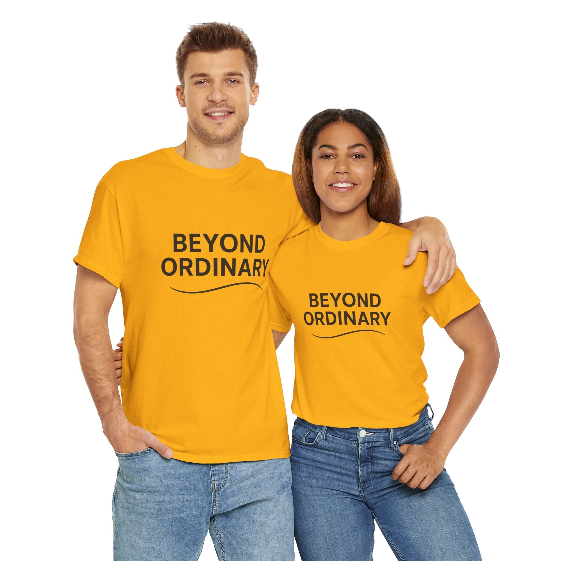 Beyond Ordinary Unisex Cotton Tee - Casual Comfort, Fashion Statement, Gift for Friends, Everyday Wear, Unique Style - Trendy Life Gadgets