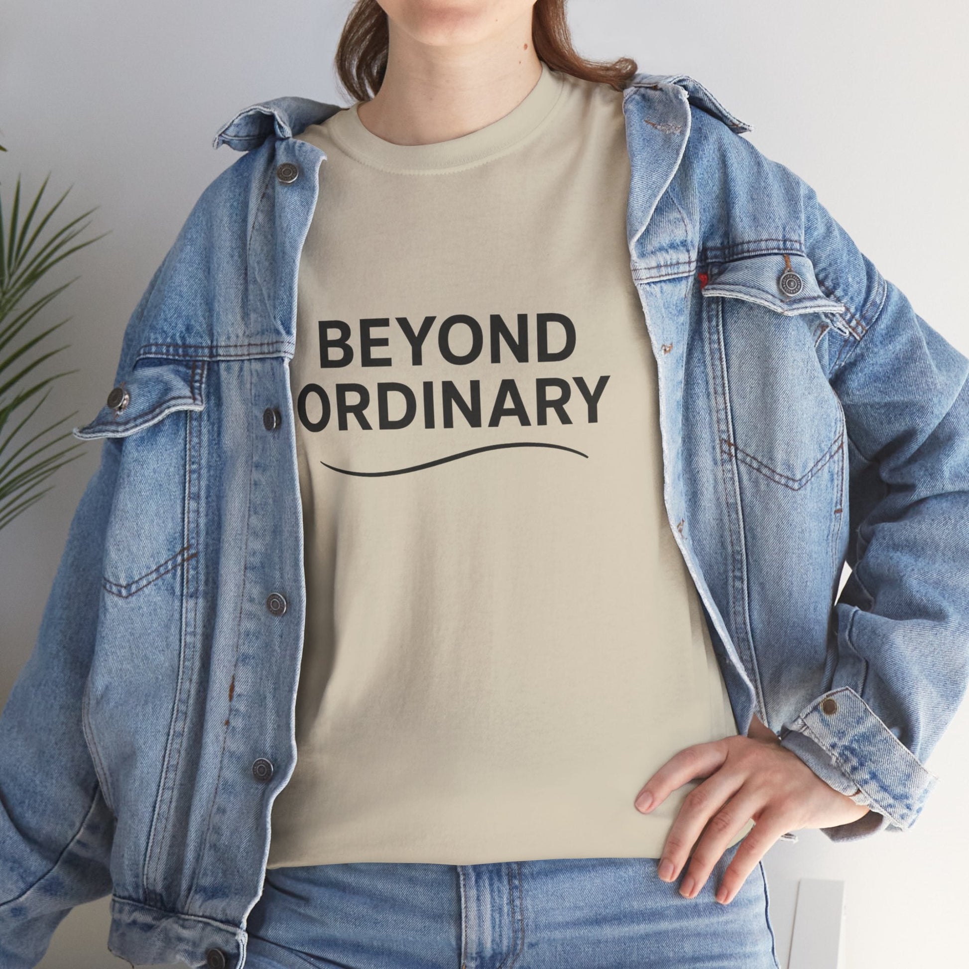 Beyond Ordinary Unisex Cotton Tee - Casual Comfort, Fashion Statement, Gift for Friends, Everyday Wear, Unique Style - Trendy Life Gadgets