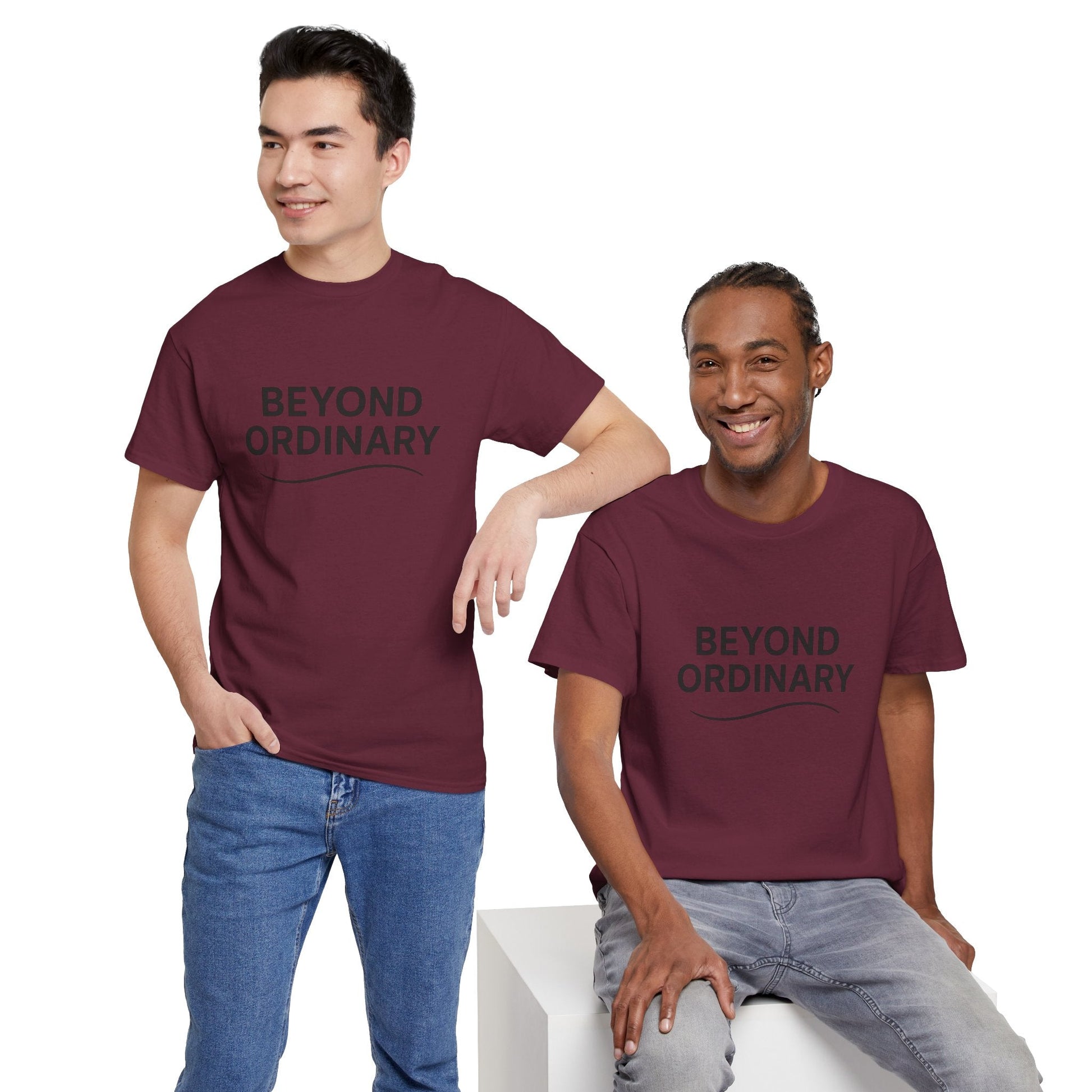 Beyond Ordinary Unisex Cotton Tee - Casual Comfort, Fashion Statement, Gift for Friends, Everyday Wear, Unique Style - Trendy Life Gadgets