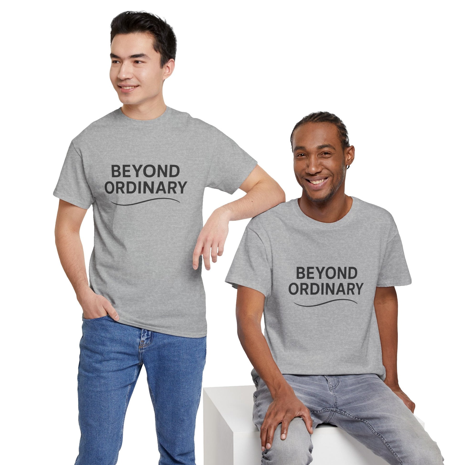Beyond Ordinary Unisex Cotton Tee - Casual Comfort, Fashion Statement, Gift for Friends, Everyday Wear, Unique Style - Trendy Life Gadgets
