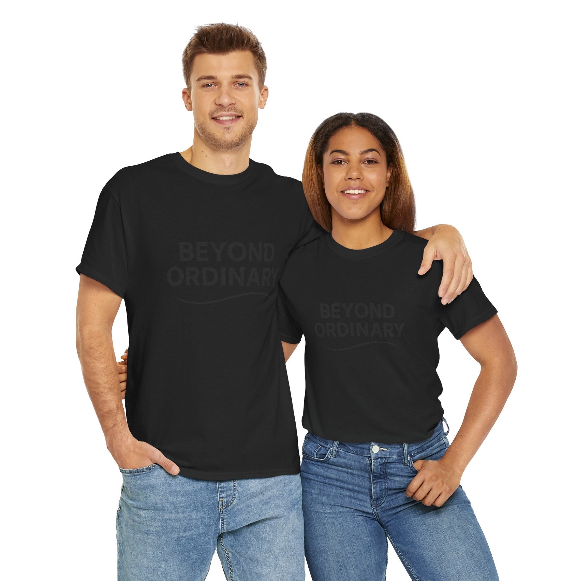 Beyond Ordinary Unisex Cotton Tee - Casual Comfort, Fashion Statement, Gift for Friends, Everyday Wear, Unique Style - Trendy Life Gadgets