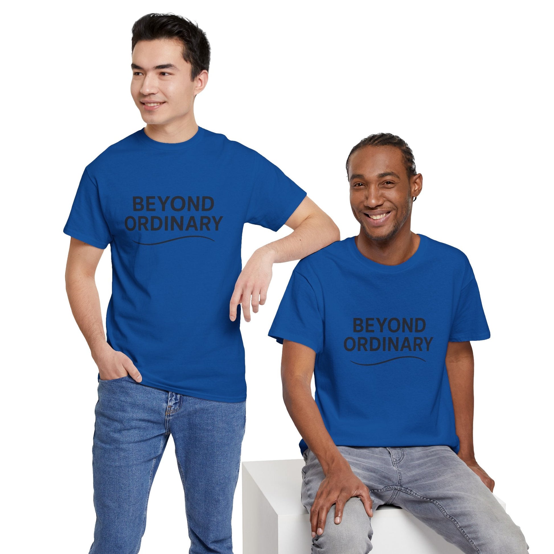 Beyond Ordinary Unisex Cotton Tee - Casual Comfort, Fashion Statement, Gift for Friends, Everyday Wear, Unique Style - Trendy Life Gadgets