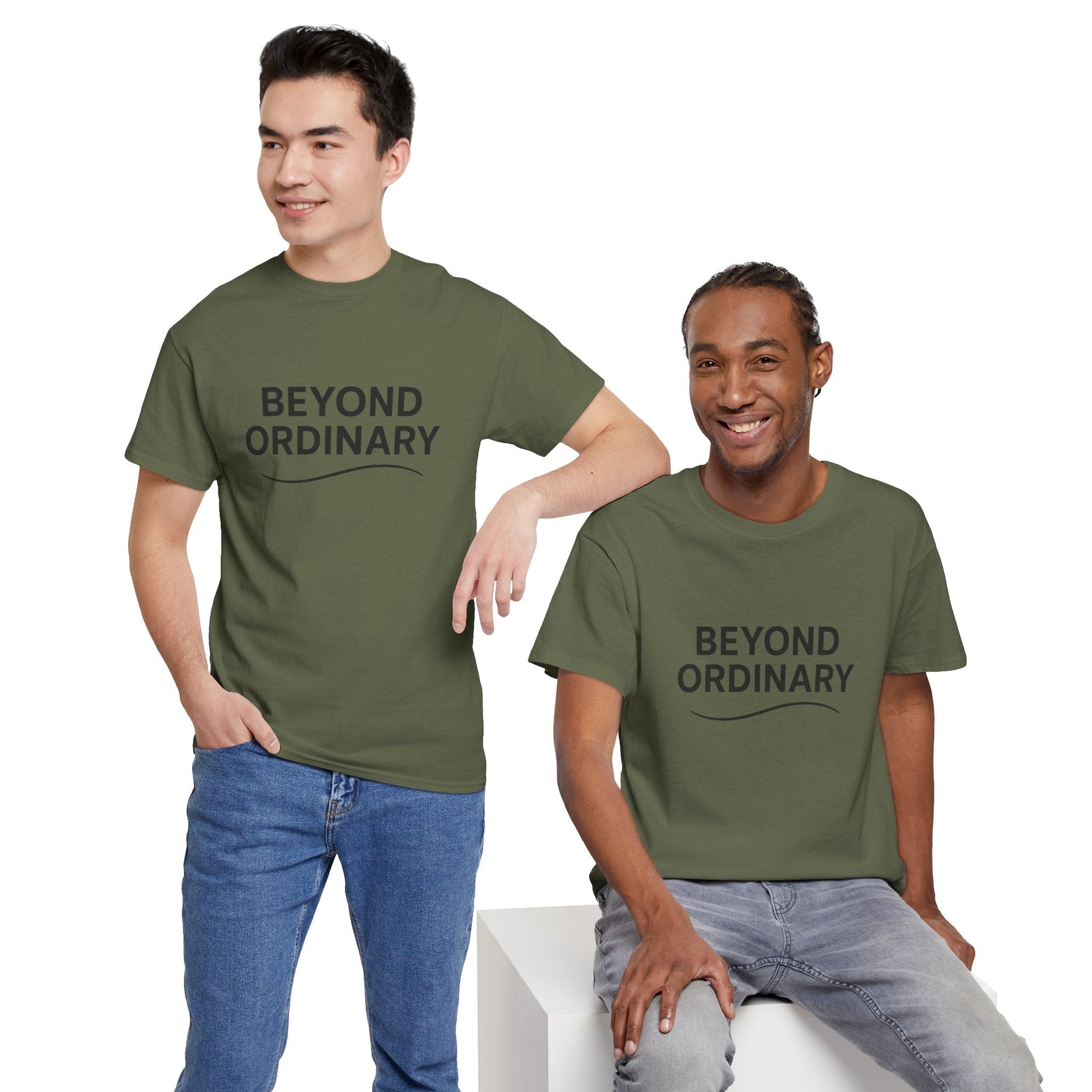 Beyond Ordinary Unisex Cotton Tee - Casual Comfort, Fashion Statement, Gift for Friends, Everyday Wear, Unique Style - Trendy Life Gadgets