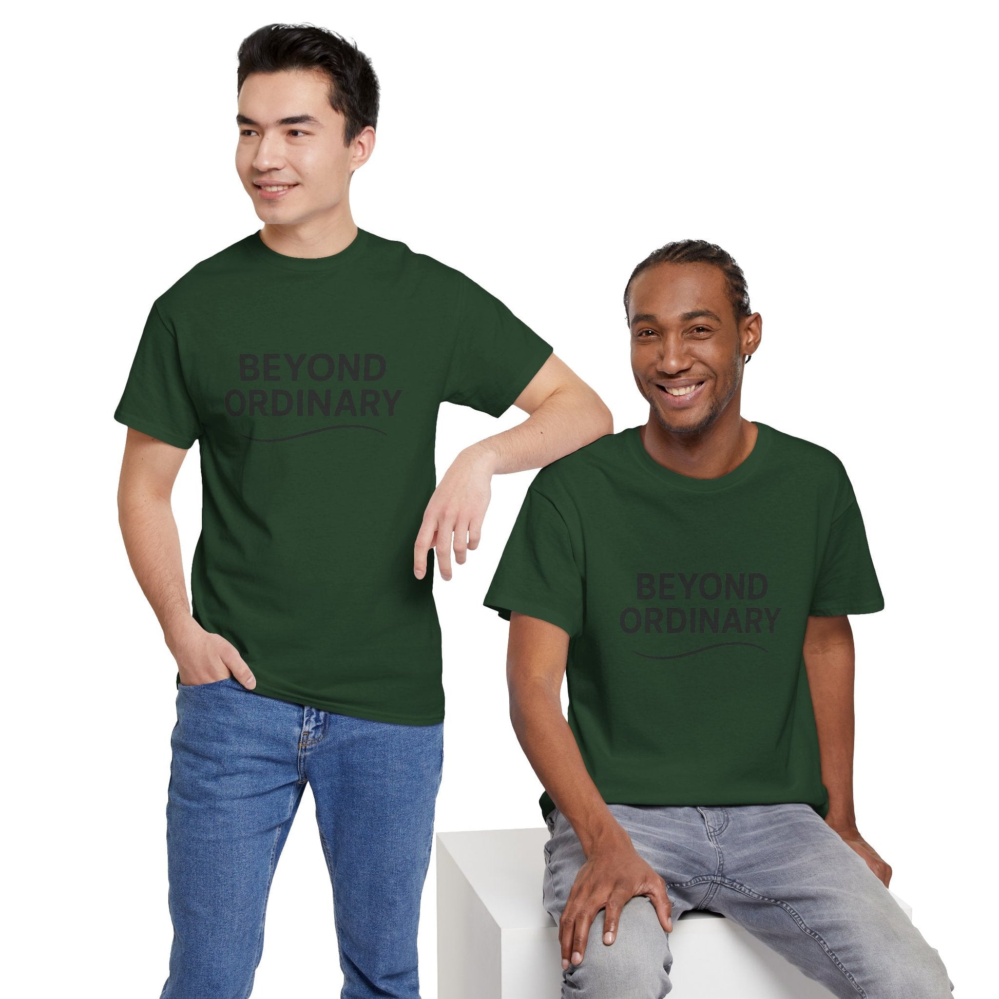 Beyond Ordinary Unisex Cotton Tee - Casual Comfort, Fashion Statement, Gift for Friends, Everyday Wear, Unique Style - Trendy Life Gadgets