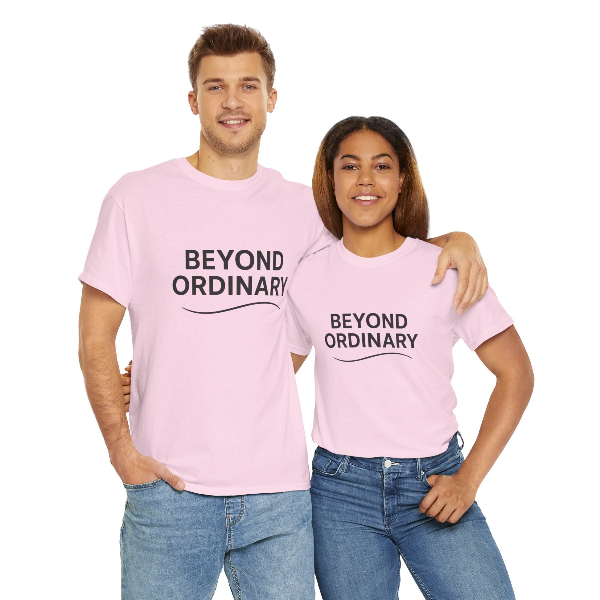 Beyond Ordinary Unisex Cotton Tee - Casual Comfort, Fashion Statement, Gift for Friends, Everyday Wear, Unique Style - Trendy Life Gadgets
