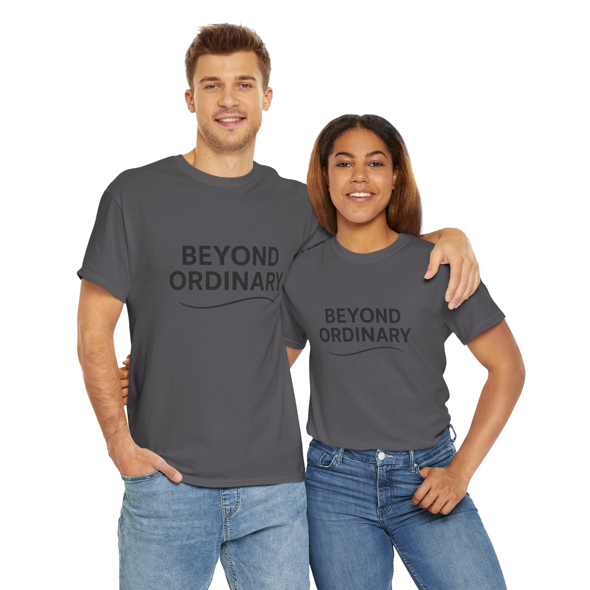 Beyond Ordinary Unisex Cotton Tee - Casual Comfort, Fashion Statement, Gift for Friends, Everyday Wear, Unique Style - Trendy Life Gadgets