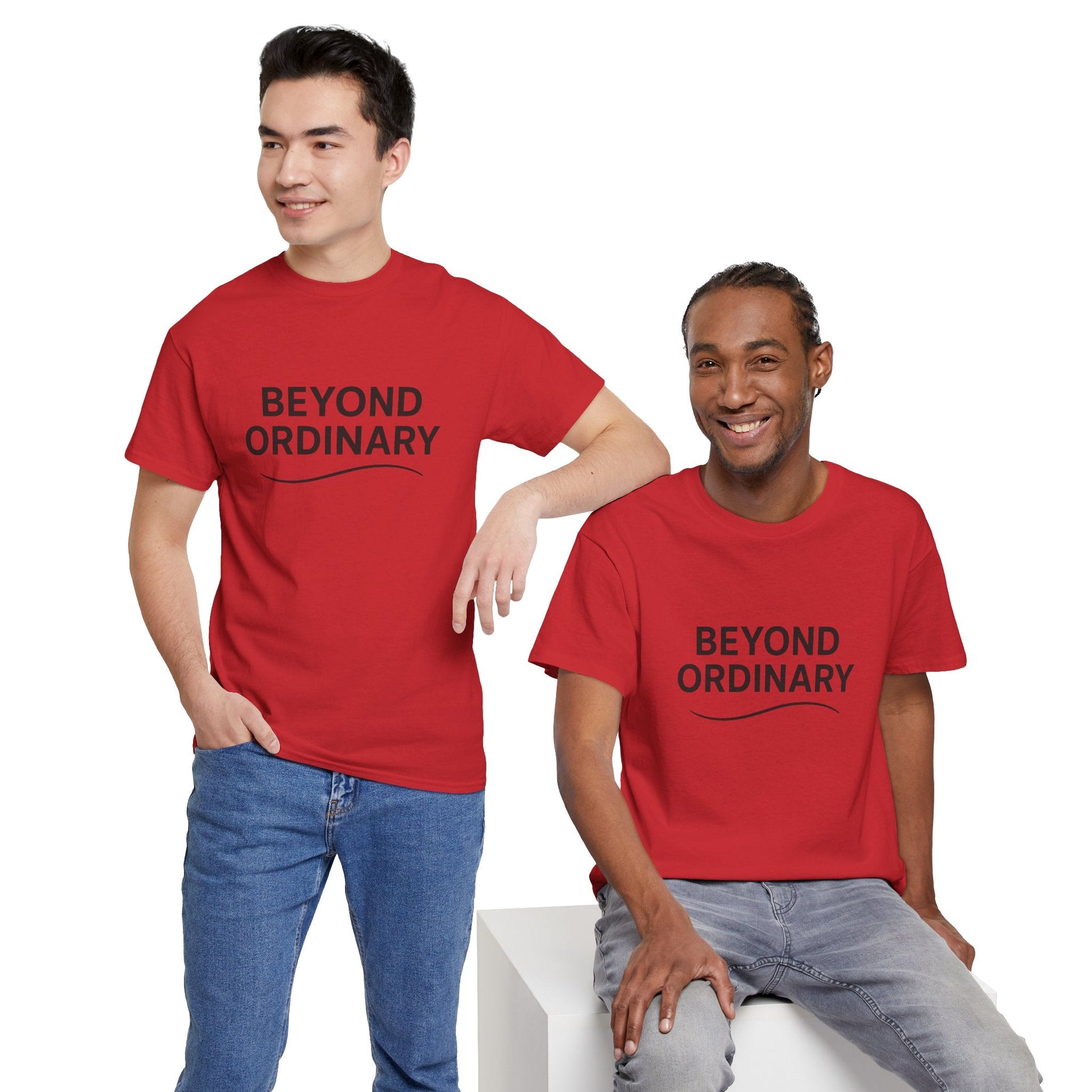 Beyond Ordinary Unisex Cotton Tee - Casual Comfort, Fashion Statement, Gift for Friends, Everyday Wear, Unique Style - Trendy Life Gadgets