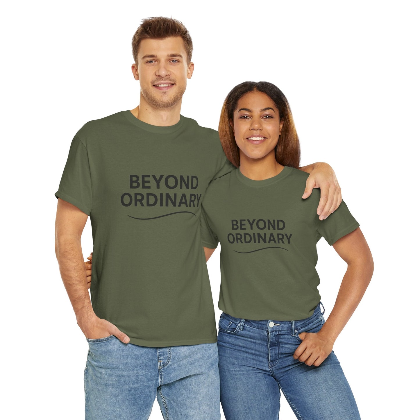 Beyond Ordinary Unisex Cotton Tee - Casual Comfort, Fashion Statement, Gift for Friends, Everyday Wear, Unique Style - Trendy Life Gadgets