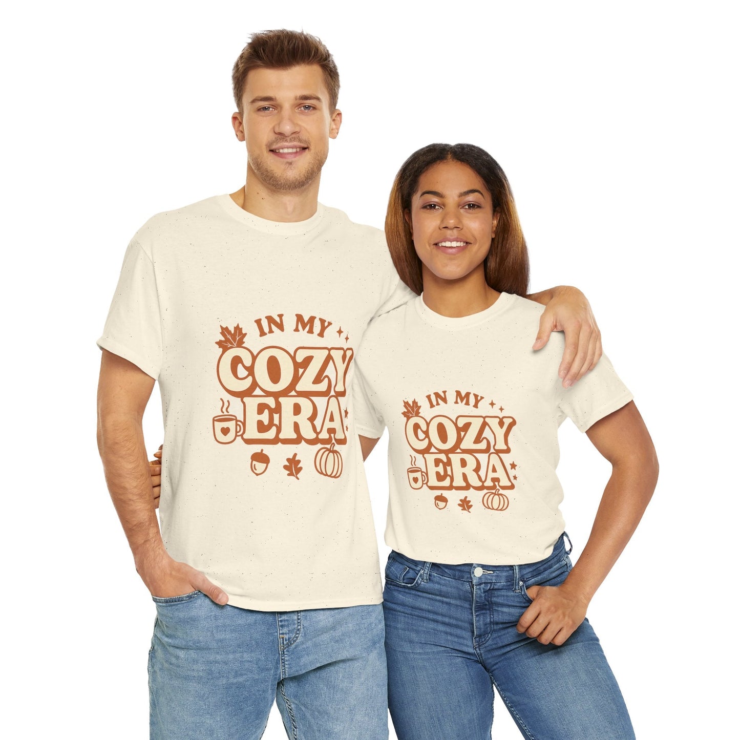 Cozy Era Unisex Tee - Relaxed Trendy Cotton Shirt, Autumn Vibes, Comfy Lounge Wear, Thanksgiving Outfit, By Trendy Life Gadgets - Trendy Life Gadgets