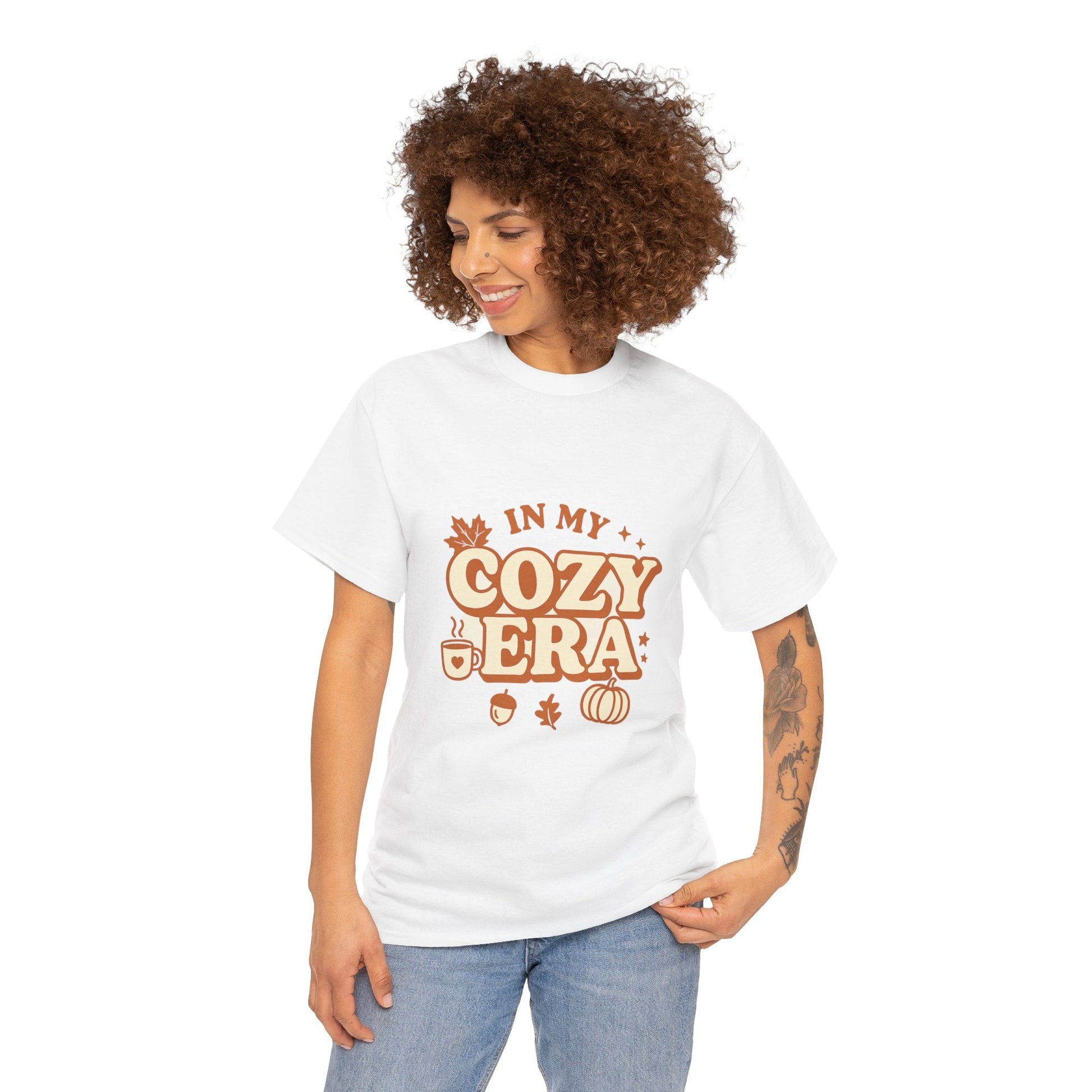 Cozy Era Unisex Tee - Relaxed Trendy Cotton Shirt, Autumn Vibes, Comfy Lounge Wear, Thanksgiving Outfit, By Trendy Life Gadgets - Trendy Life Gadgets