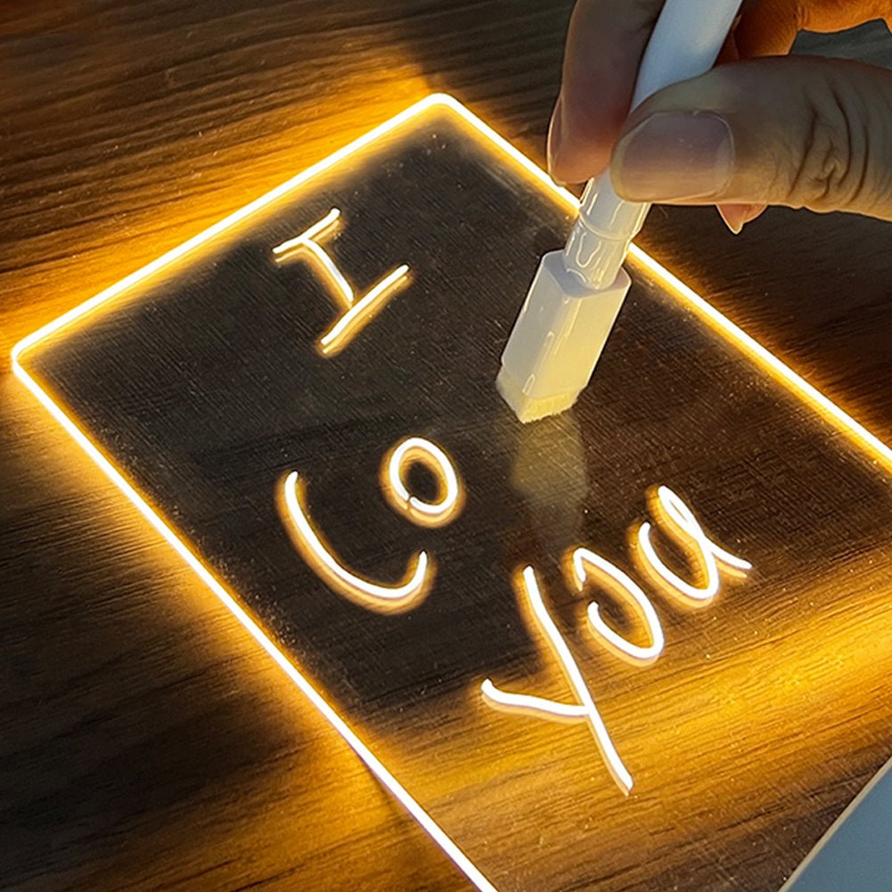 Creative Note Board Creative Led Night Light USB Message Board Holiday Light With Pen Gift For Children Girlfriend Decoration Night Lamp - Trendy Life Gadgets