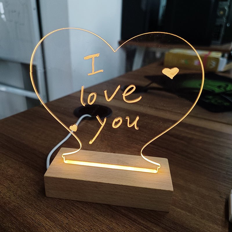 Creative Note Board Creative Led Night Light USB Message Board Holiday Light With Pen Gift For Children Girlfriend Decoration Night Lamp - Trendy Life Gadgets