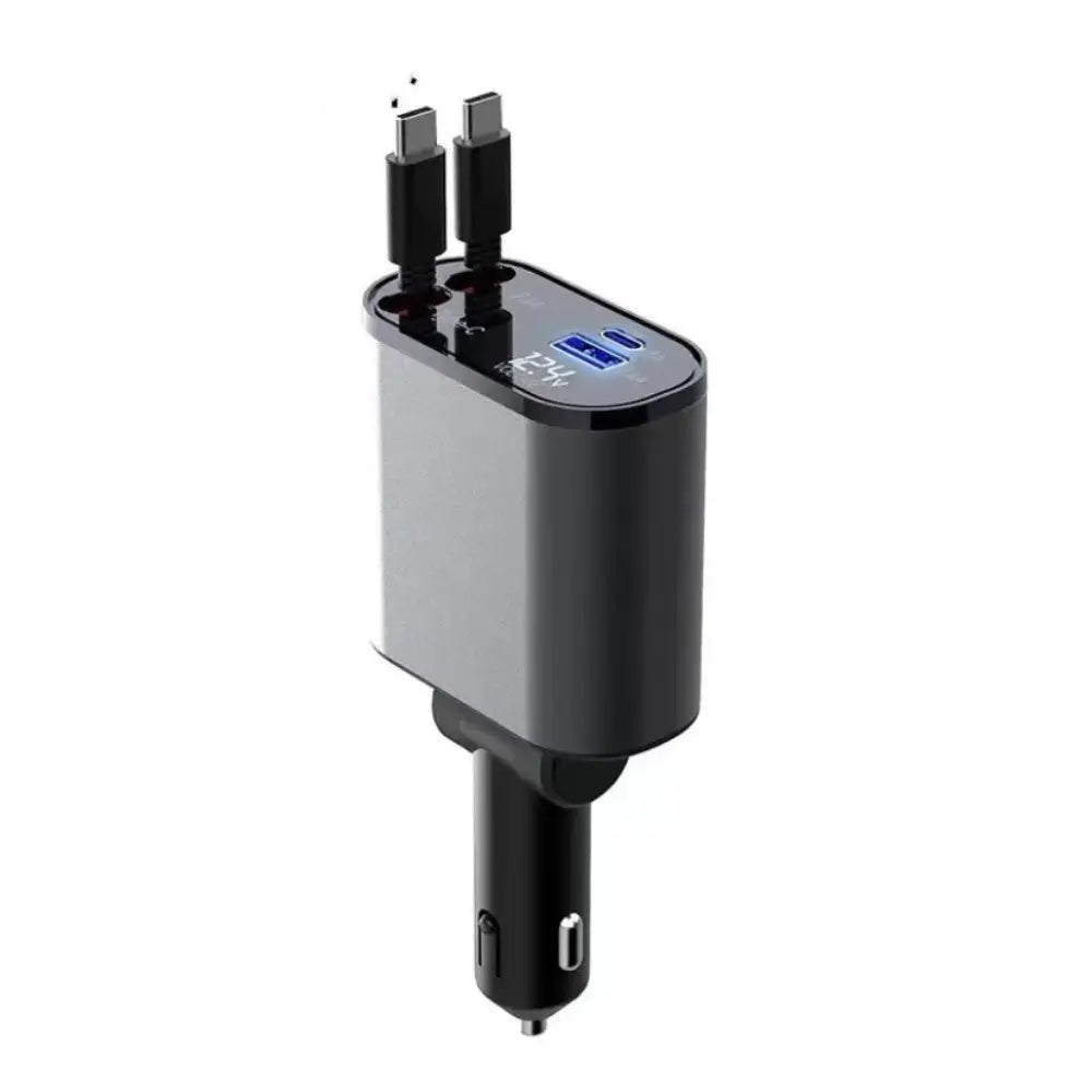 FAST 100W Car Phone Charger Lighter USB And TYPE - C Adapter - Trendy Life Gadgets