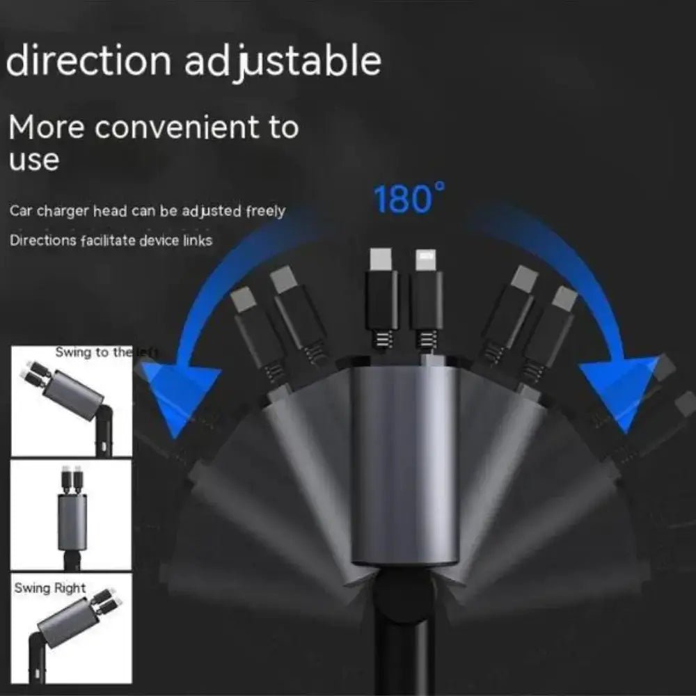 FAST 100W Car Phone Charger Lighter USB And TYPE - C Adapter - Trendy Life Gadgets