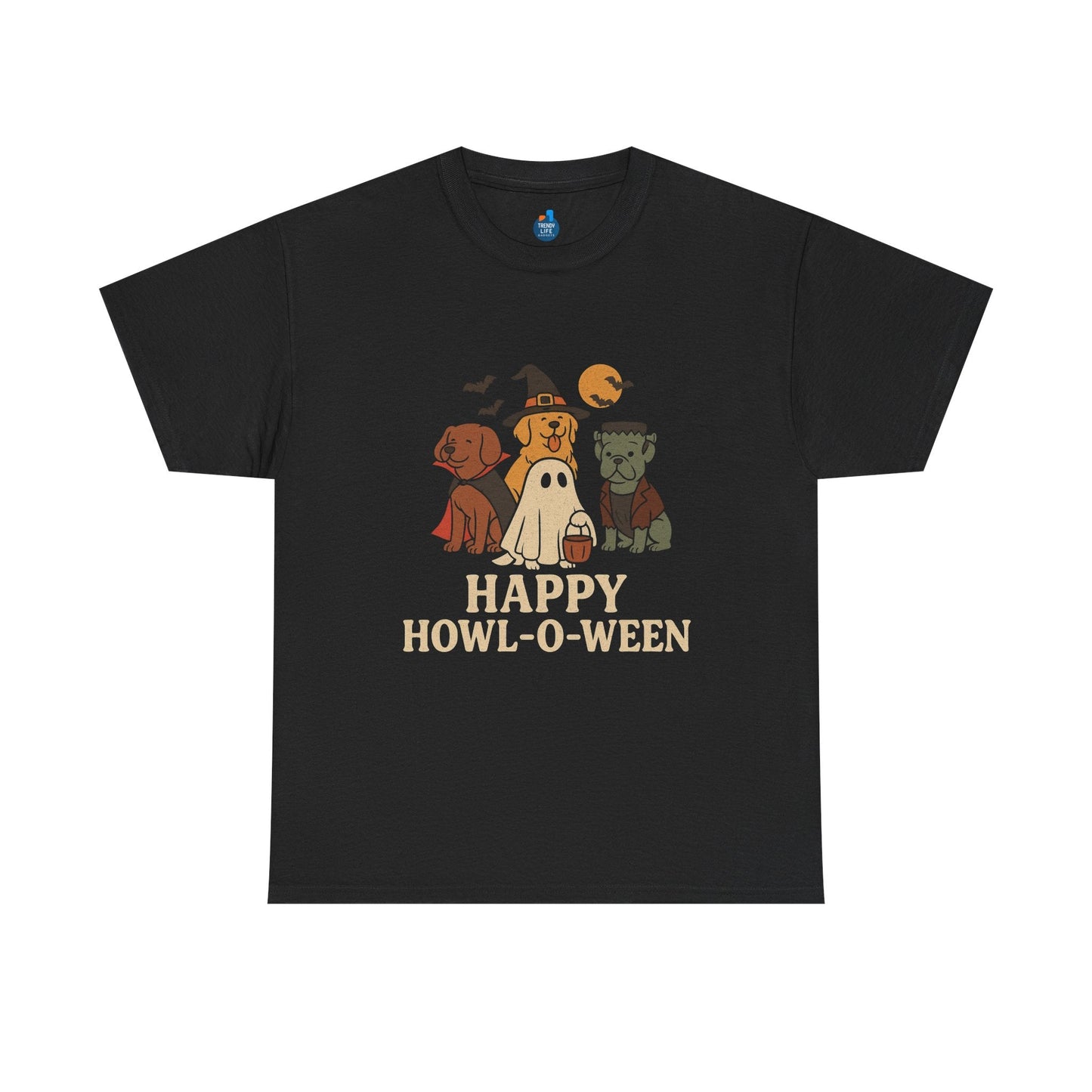 Halloween Dog - Themed Tee, Funny Pet Costume Shirt, Spooky Unisex T-Shirt, Pet Lover Gift, Halloween Party Apparel, Happy Howl - O - Ween, By Trendy Life Gadgets - Trendy Life Gadgets