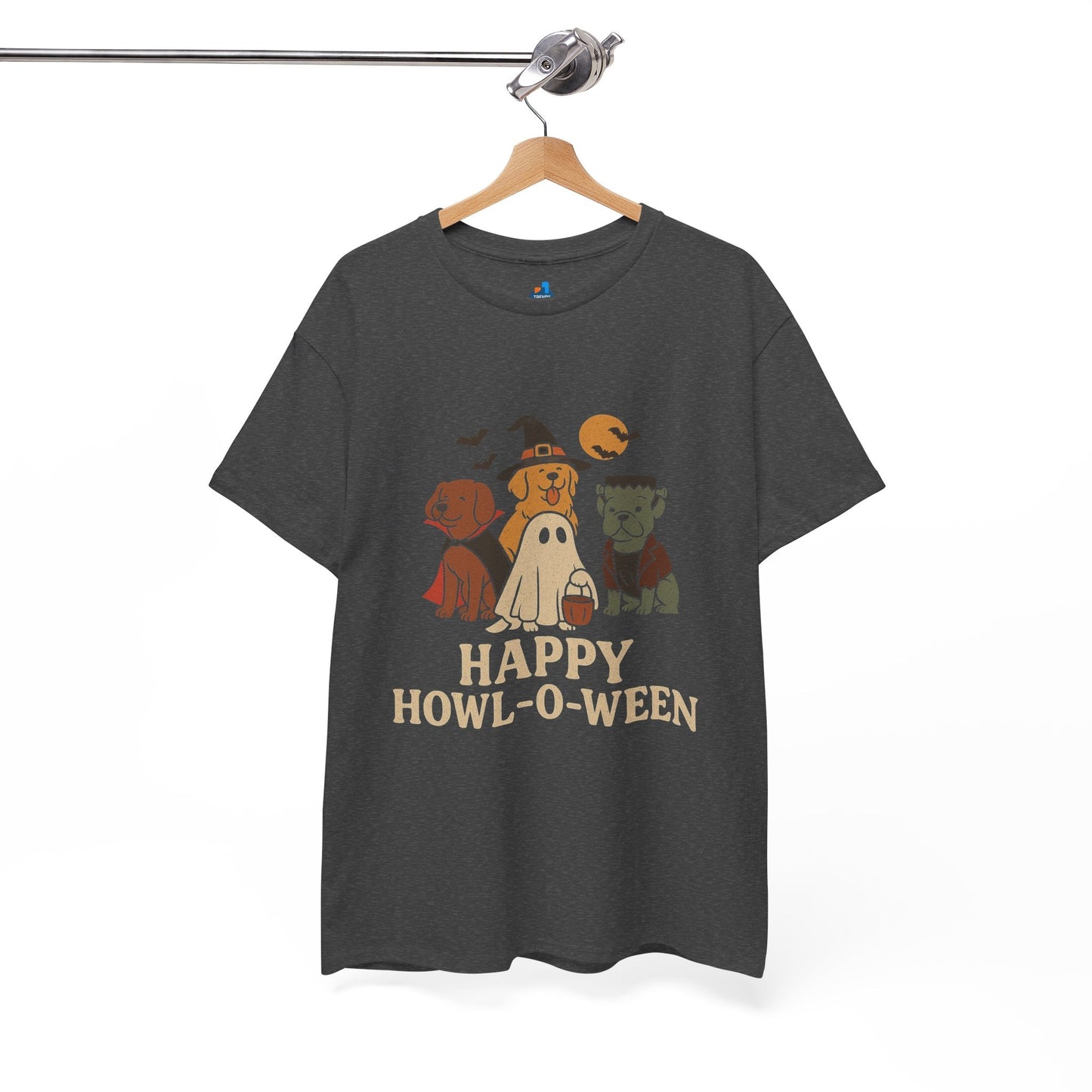 Halloween Dog - Themed Tee, Funny Pet Costume Shirt, Spooky Unisex T-Shirt, Pet Lover Gift, Halloween Party Apparel, Happy Howl - O - Ween, By Trendy Life Gadgets - Trendy Life Gadgets