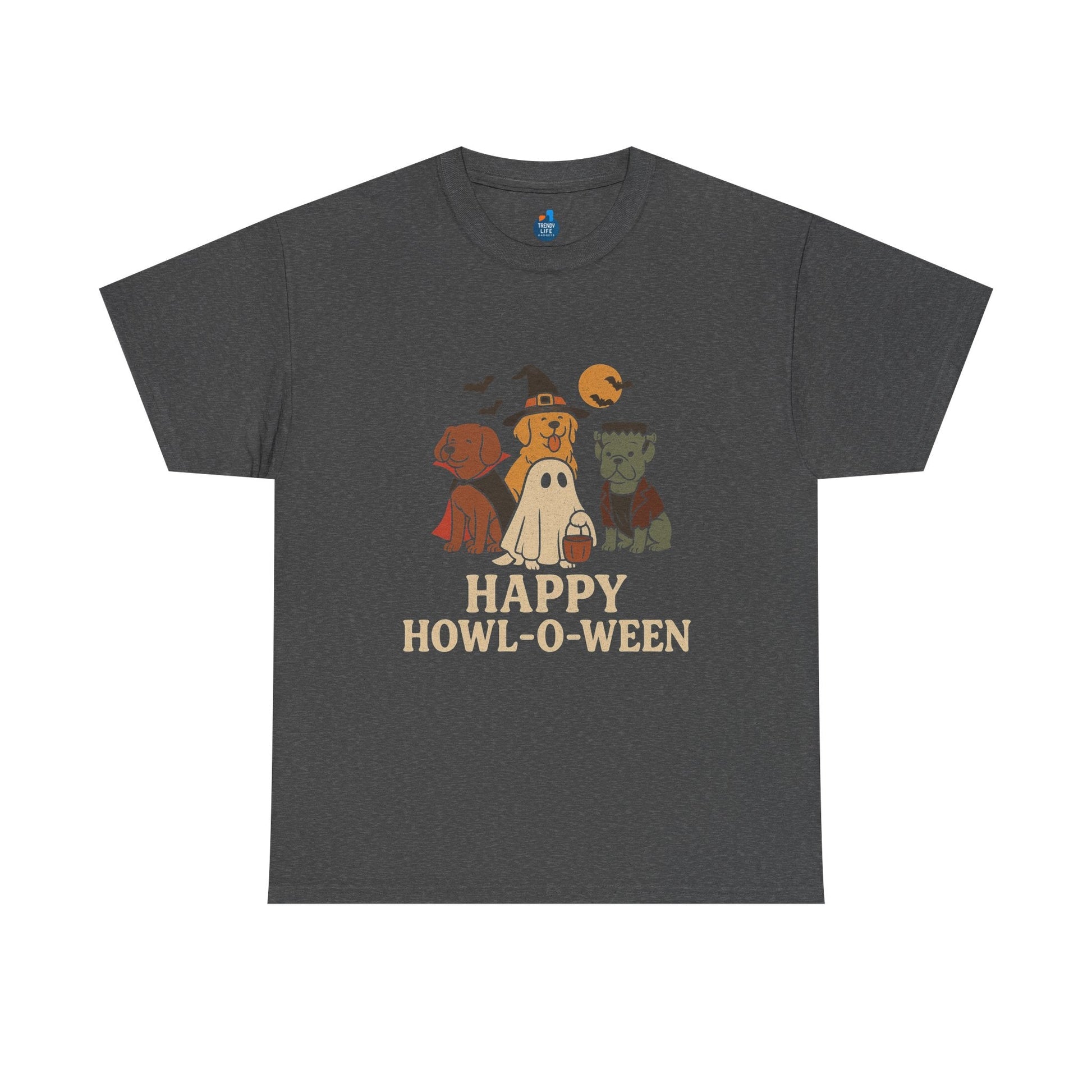 Halloween Dog - Themed Tee, Funny Pet Costume Shirt, Spooky Unisex T-Shirt, Pet Lover Gift, Halloween Party Apparel, Happy Howl - O - Ween, By Trendy Life Gadgets - Trendy Life Gadgets