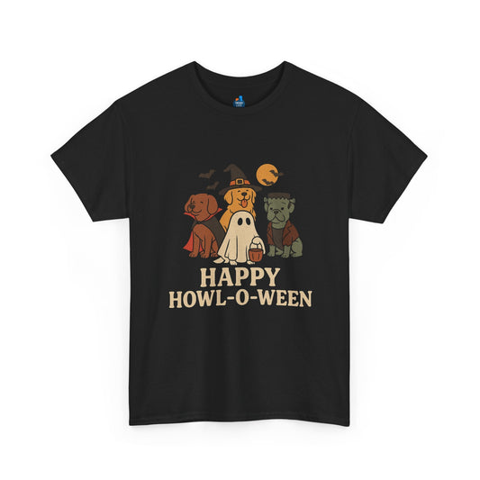 Halloween Dog - Themed Tee, Funny Pet Costume Shirt, Spooky Unisex T-Shirt, Pet Lover Gift, Halloween Party Apparel, Happy Howl - O - Ween, By Trendy Life Gadgets - Trendy Life Gadgets