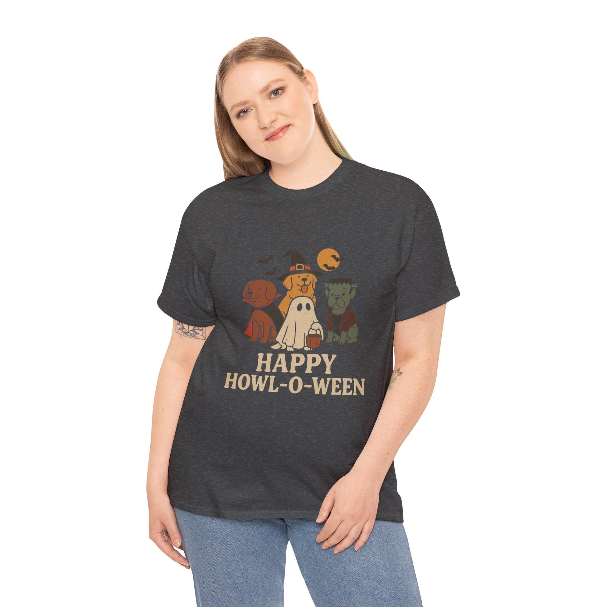 Halloween Dog - Themed Tee, Funny Pet Costume Shirt, Spooky Unisex T-Shirt, Pet Lover Gift, Halloween Party Apparel, Happy Howl - O - Ween, By Trendy Life Gadgets - Trendy Life Gadgets