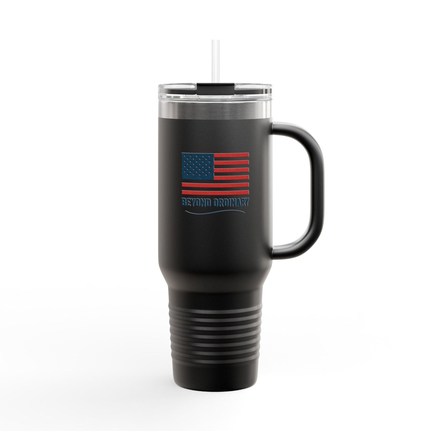 Insulated Travel Mug - 40oz American Flag Design - Beyond Ordinary Coffee Cup for Road Trips, Outdoor Adventures, Gifts - Trendy Life Gadgets