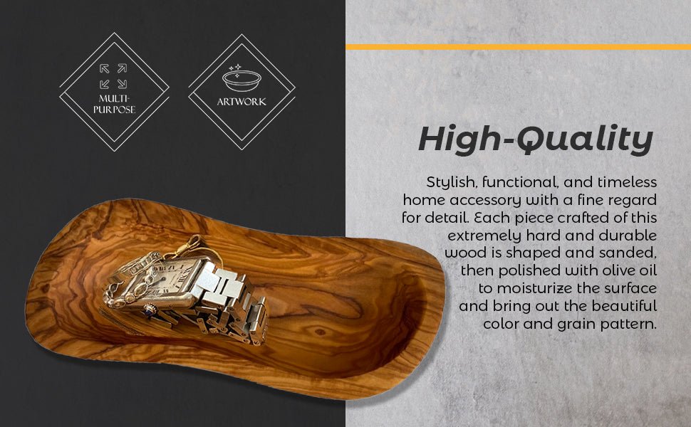 Mediterranean Olive Wood Multi - Purpose Bowl - Trendy Life Gadgets