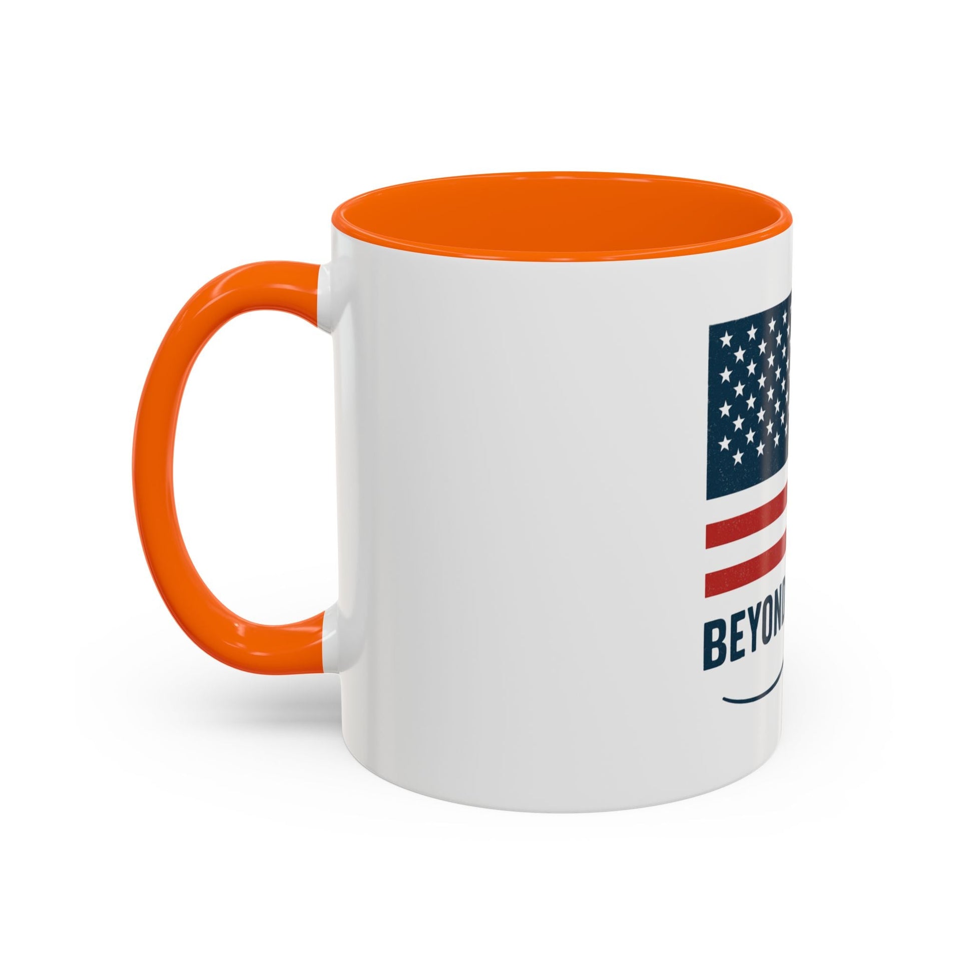 Patriotic Accent Coffee Mug - Beyond Ordinary, Gifts for Veterans, Red White Blue Drinkware, USA Flag Mug, 4th of July Coffee Cup - Trendy Life Gadgets
