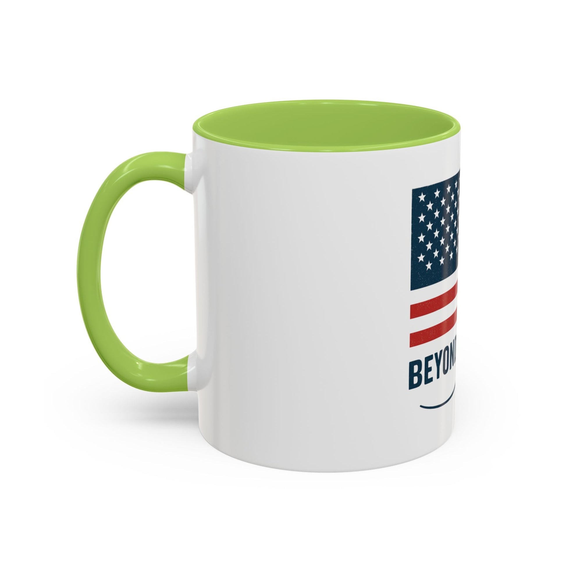 Patriotic Accent Coffee Mug - Beyond Ordinary, Gifts for Veterans, Red White Blue Drinkware, USA Flag Mug, 4th of July Coffee Cup - Trendy Life Gadgets