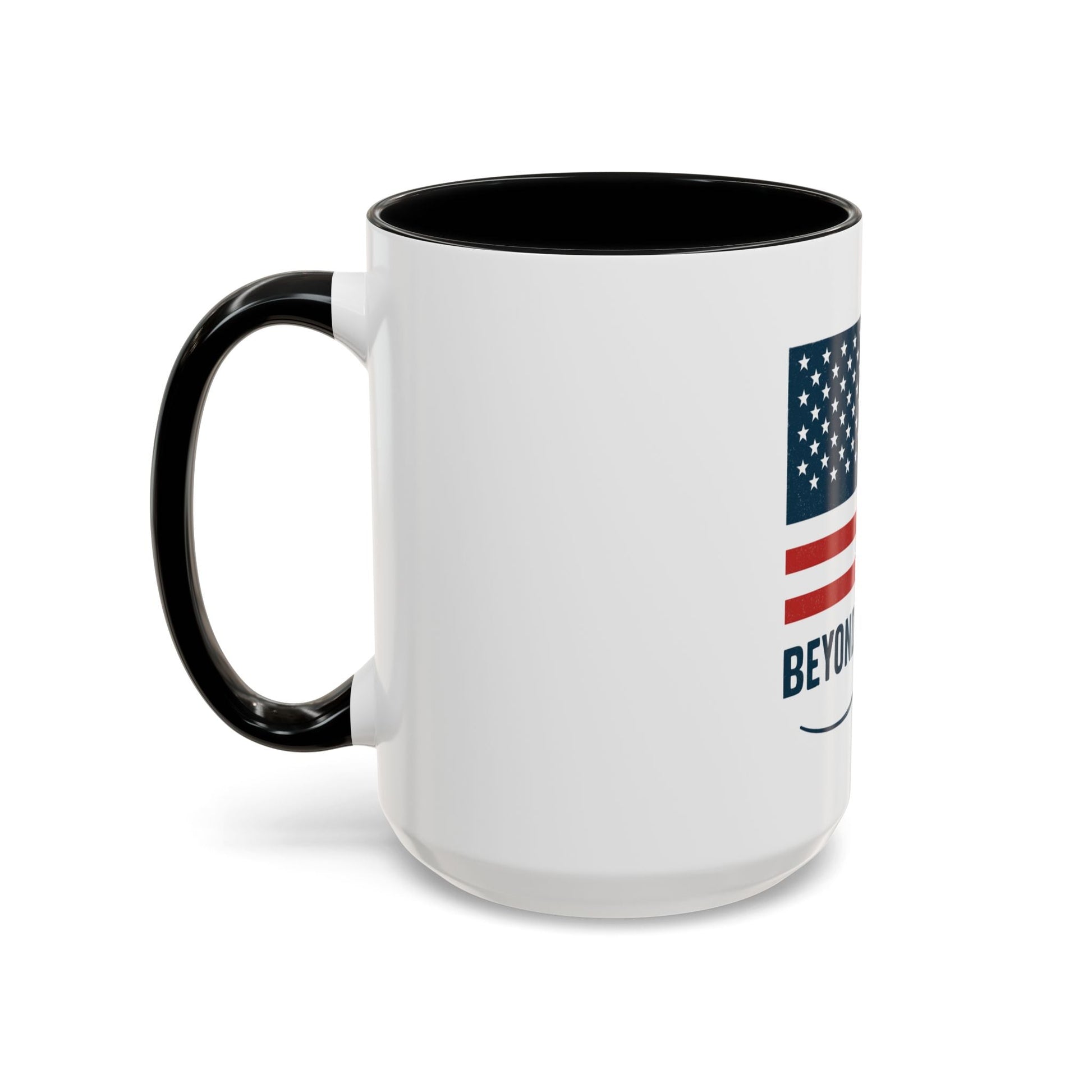 Patriotic Accent Coffee Mug - Beyond Ordinary, Gifts for Veterans, Red White Blue Drinkware, USA Flag Mug, 4th of July Coffee Cup - Trendy Life Gadgets