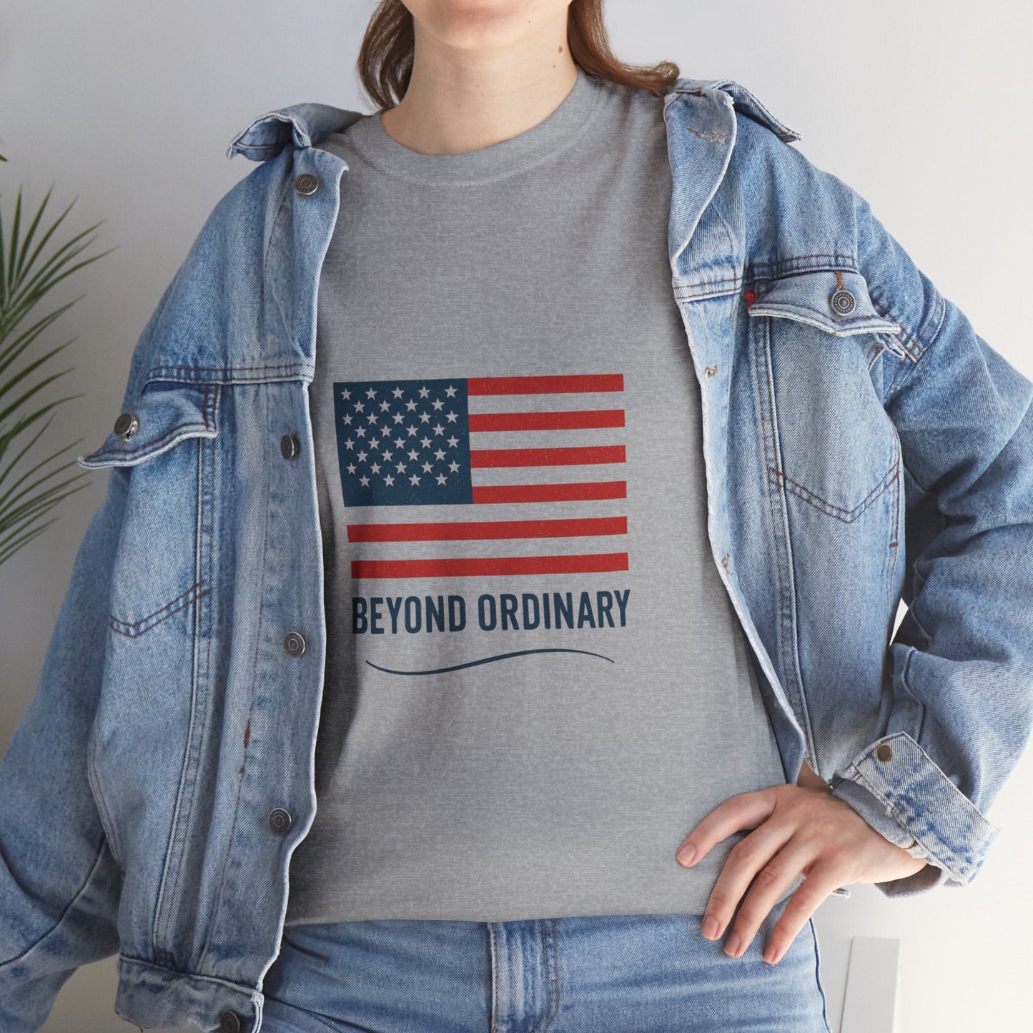 Patriotic Unisex Tee, Beyond Ordinary Summer Shirt, July 4th Gift, USA Flag Apparel, Casual Streetwear, Everyday Comfort Tee - Trendy Life Gadgets