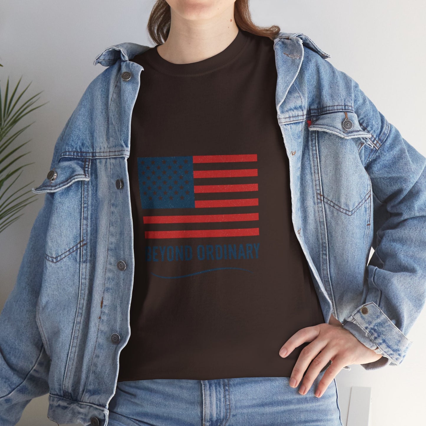 Patriotic Unisex Tee, Beyond Ordinary Summer Shirt, July 4th Gift, USA Flag Apparel, Casual Streetwear, Everyday Comfort Tee - Trendy Life Gadgets