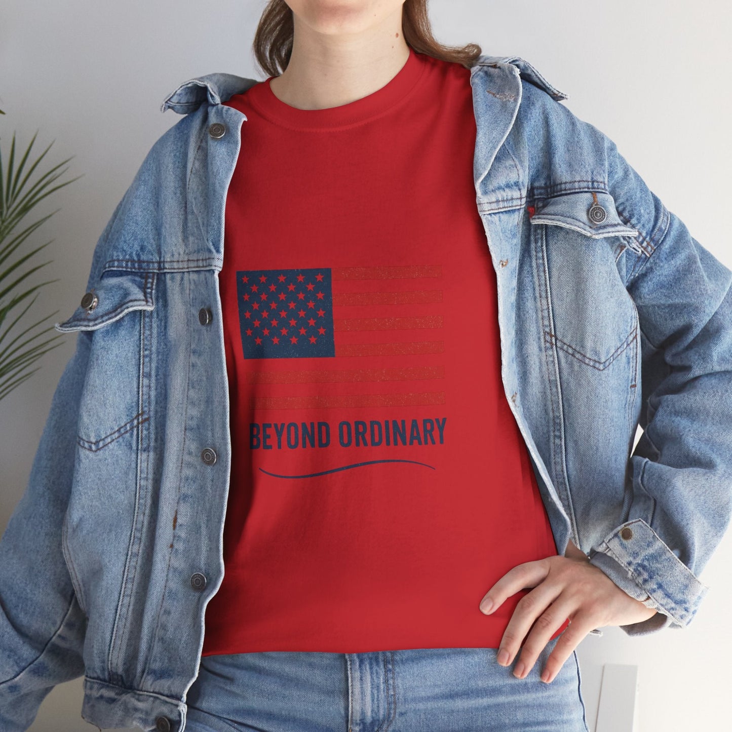 Patriotic Unisex Tee, Beyond Ordinary Summer Shirt, July 4th Gift, USA Flag Apparel, Casual Streetwear, Everyday Comfort Tee - Trendy Life Gadgets