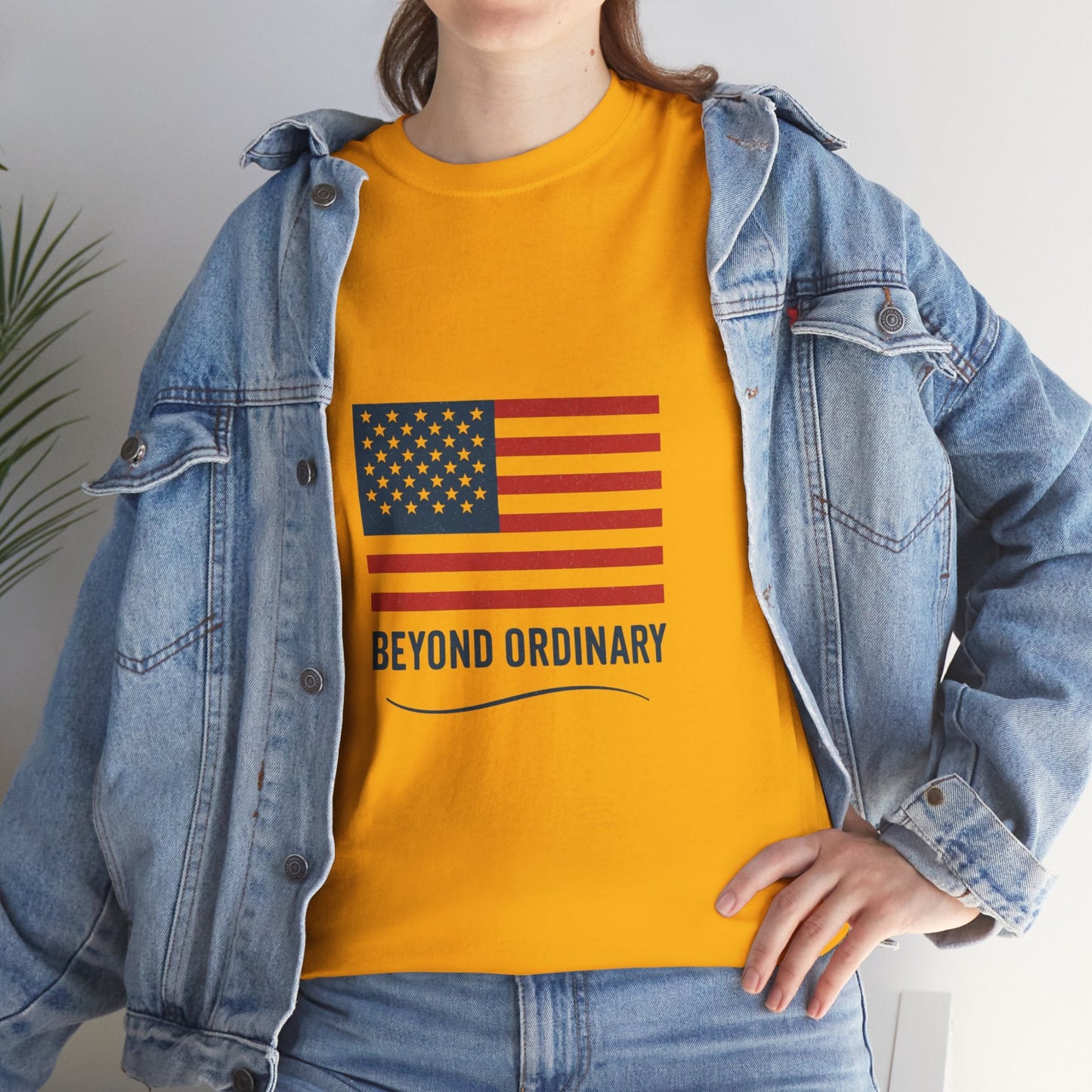 Patriotic Unisex Tee, Beyond Ordinary Summer Shirt, July 4th Gift, USA Flag Apparel, Casual Streetwear, Everyday Comfort Tee - Trendy Life Gadgets