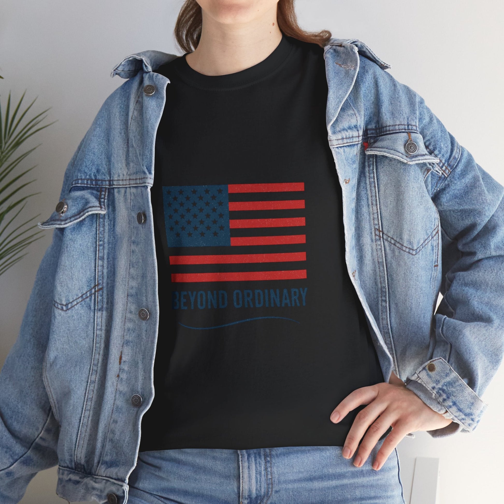 Patriotic Unisex Tee, Beyond Ordinary Summer Shirt, July 4th Gift, USA Flag Apparel, Casual Streetwear, Everyday Comfort Tee - Trendy Life Gadgets
