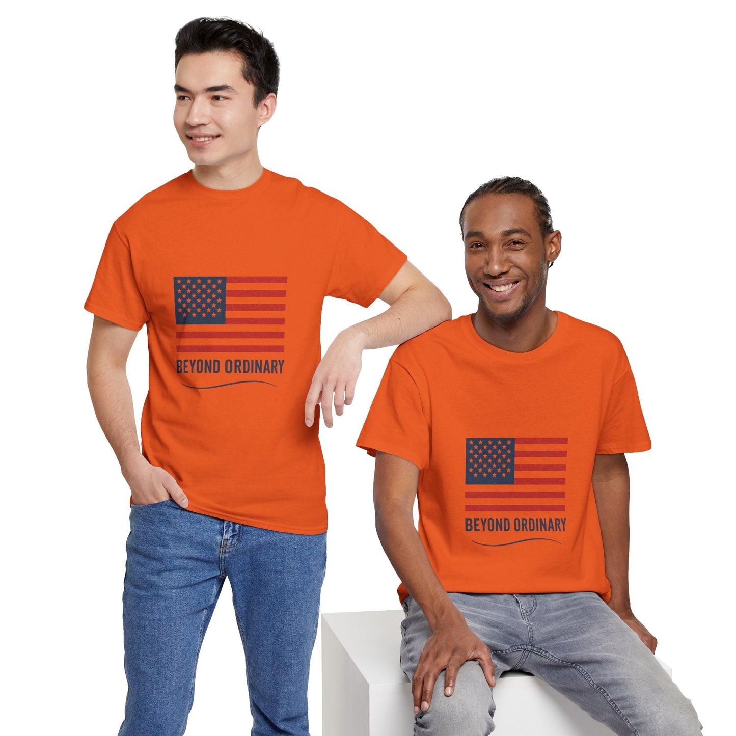 Patriotic Unisex Tee, Beyond Ordinary Summer Shirt, July 4th Gift, USA Flag Apparel, Casual Streetwear, Everyday Comfort Tee - Trendy Life Gadgets