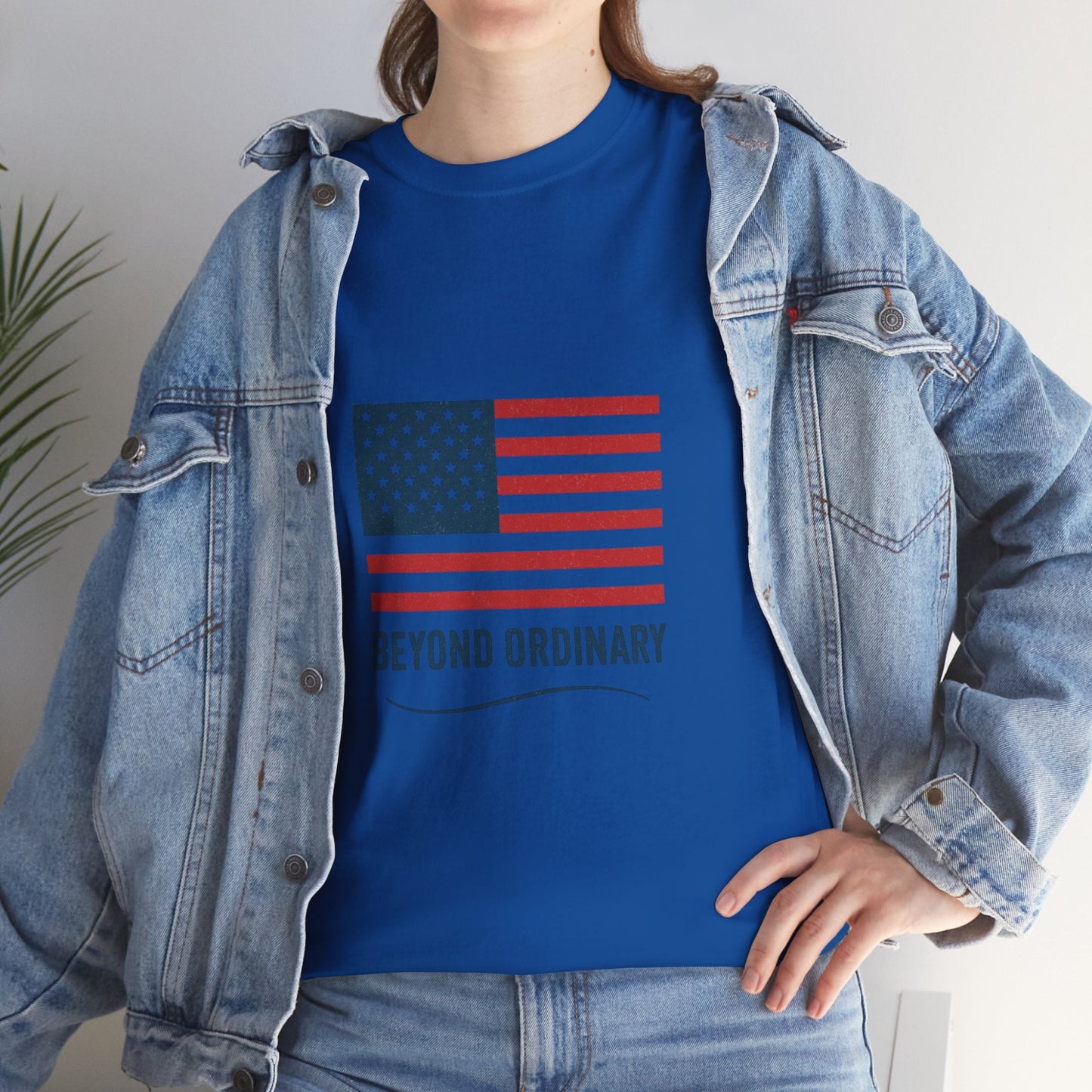 Patriotic Unisex Tee, Beyond Ordinary Summer Shirt, July 4th Gift, USA Flag Apparel, Casual Streetwear, Everyday Comfort Tee - Trendy Life Gadgets