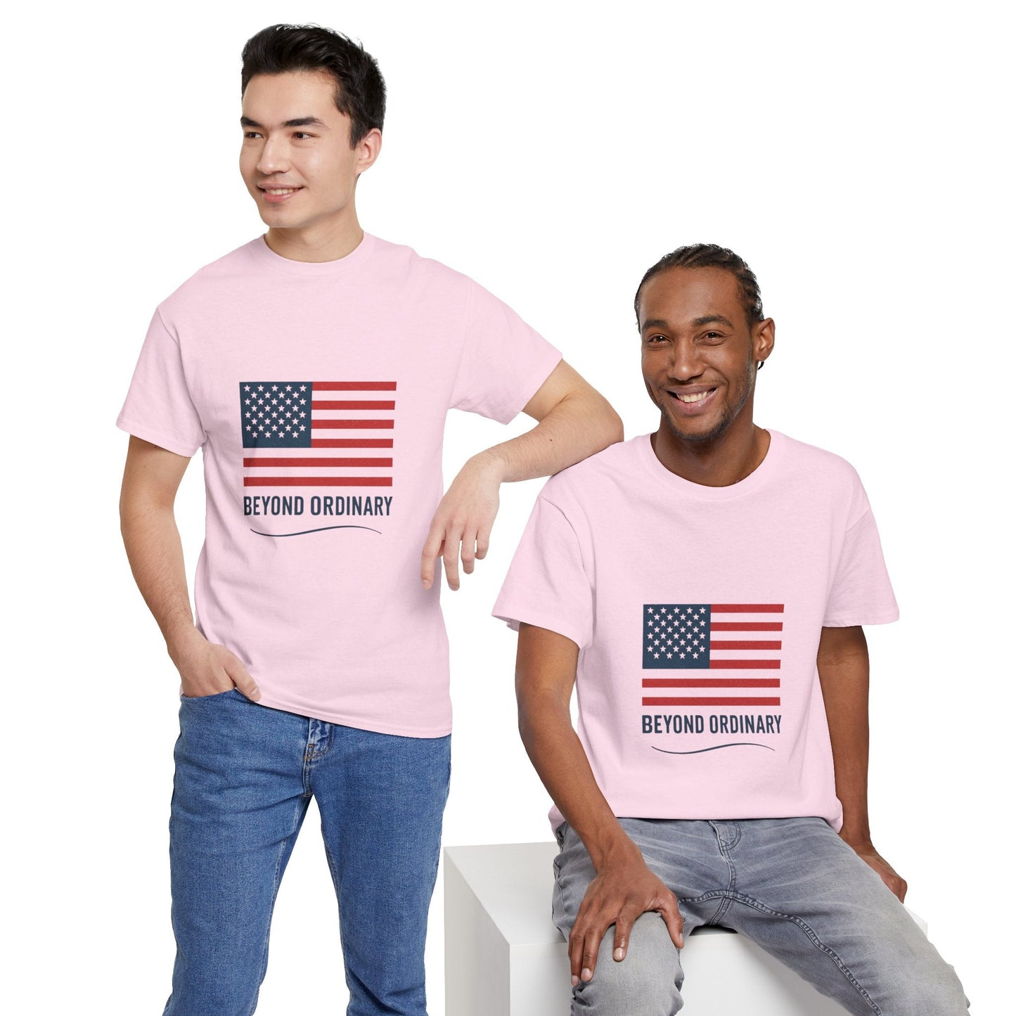 Patriotic Unisex Tee, Beyond Ordinary Summer Shirt, July 4th Gift, USA Flag Apparel, Casual Streetwear, Everyday Comfort Tee - Trendy Life Gadgets
