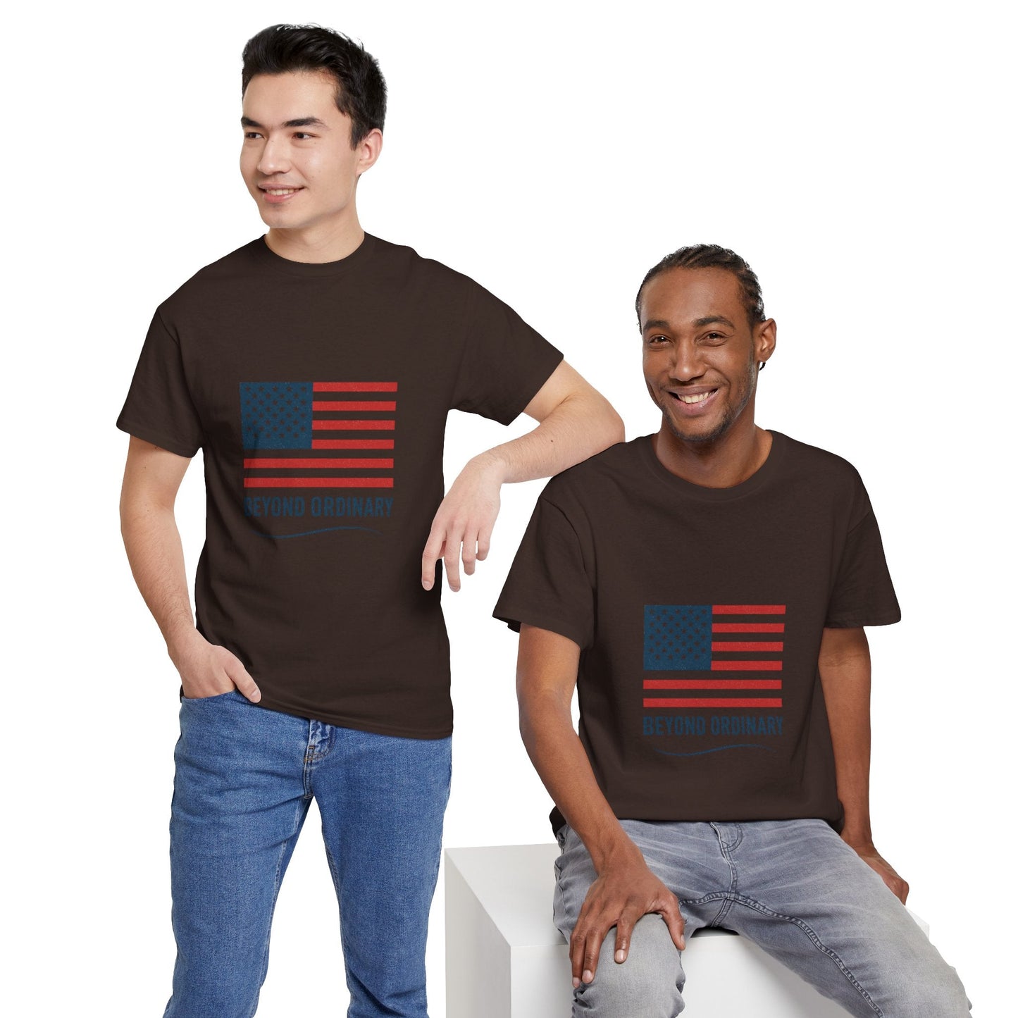 Patriotic Unisex Tee, Beyond Ordinary Summer Shirt, July 4th Gift, USA Flag Apparel, Casual Streetwear, Everyday Comfort Tee - Trendy Life Gadgets
