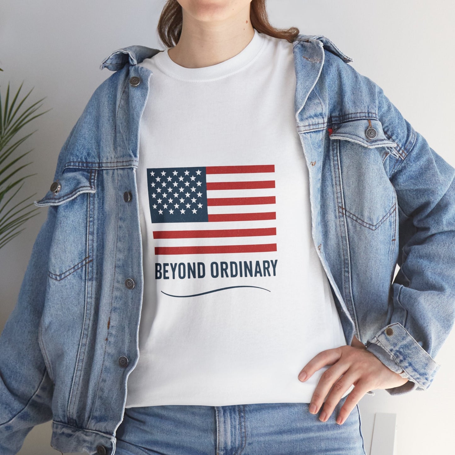 Patriotic Unisex Tee, Beyond Ordinary Summer Shirt, July 4th Gift, USA Flag Apparel, Casual Streetwear, Everyday Comfort Tee - Trendy Life Gadgets