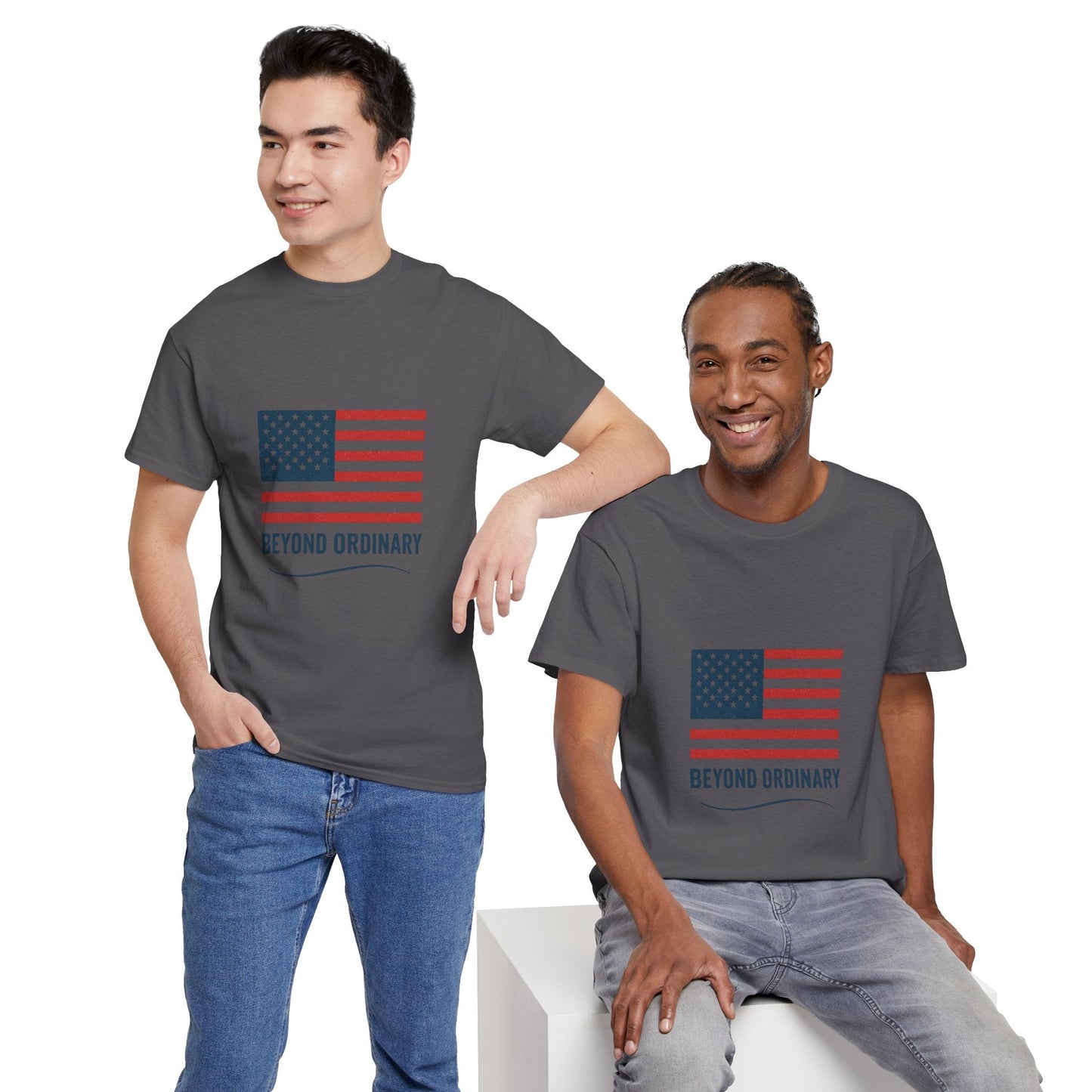 Patriotic Unisex Tee, Beyond Ordinary Summer Shirt, July 4th Gift, USA Flag Apparel, Casual Streetwear, Everyday Comfort Tee - Trendy Life Gadgets