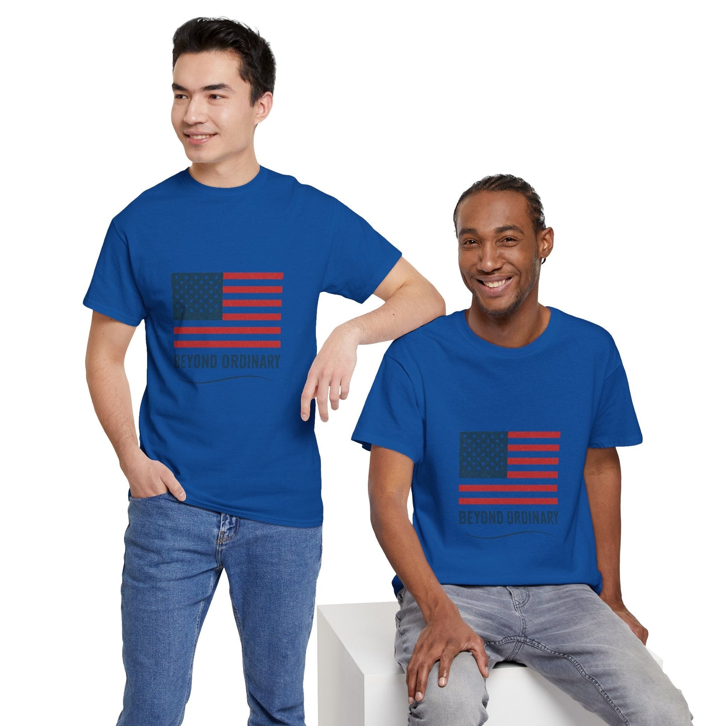 Patriotic Unisex Tee, Beyond Ordinary Summer Shirt, July 4th Gift, USA Flag Apparel, Casual Streetwear, Everyday Comfort Tee - Trendy Life Gadgets