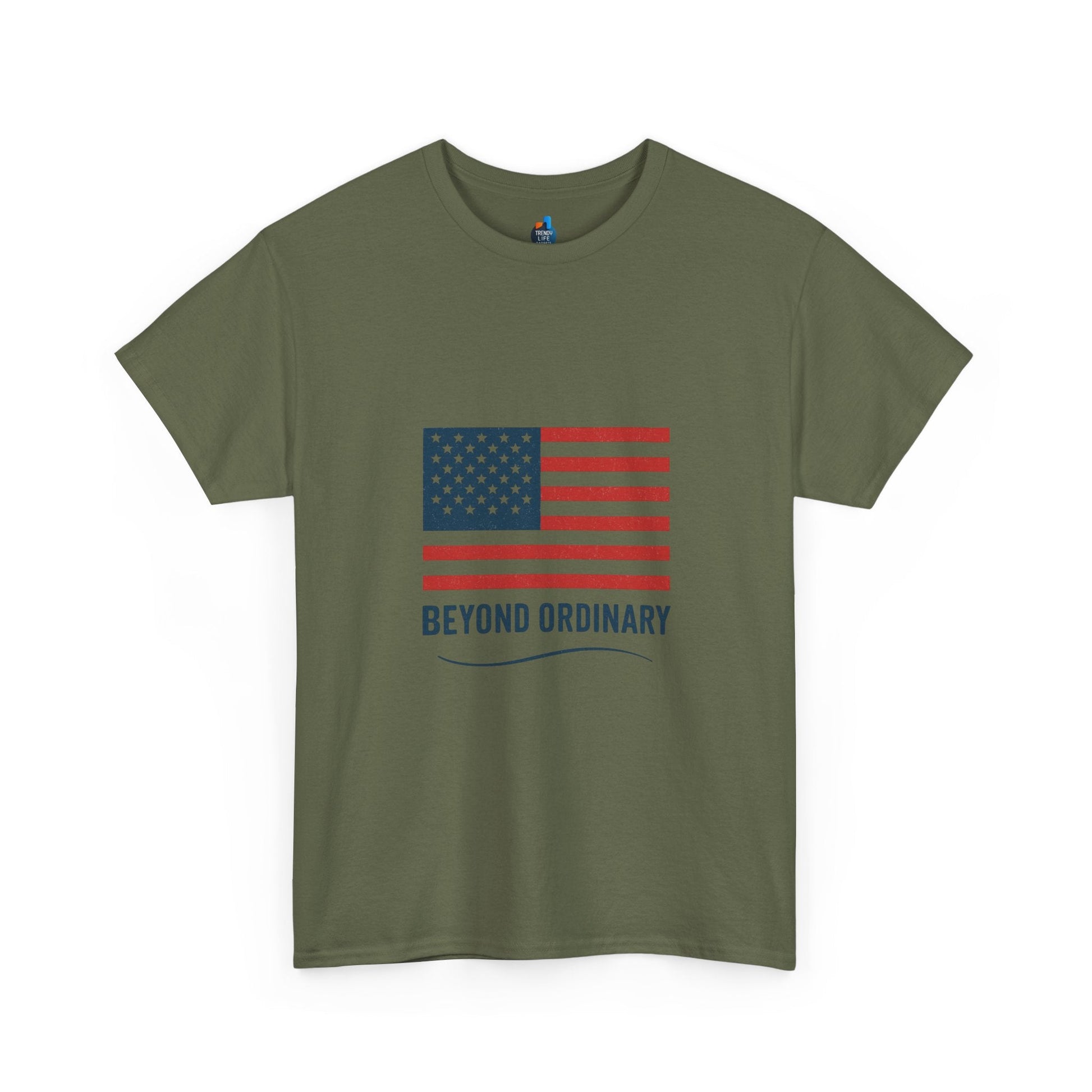Patriotic Unisex Tee, Beyond Ordinary Summer Shirt, July 4th Gift, USA Flag Apparel, Casual Streetwear, Everyday Comfort Tee - Trendy Life Gadgets