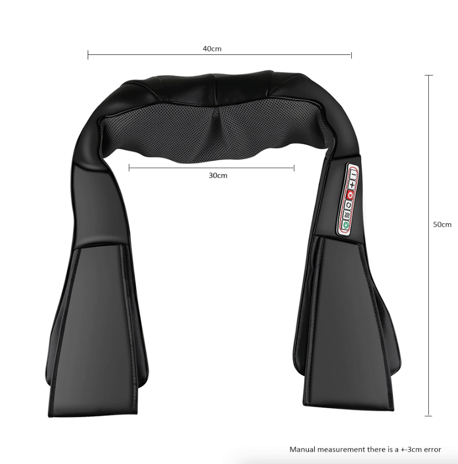 Shiatsu Back Neck and Shoulder Massager with Heat Deep Tissue 3D Kneading Pillow - Trendy Life Gadgets