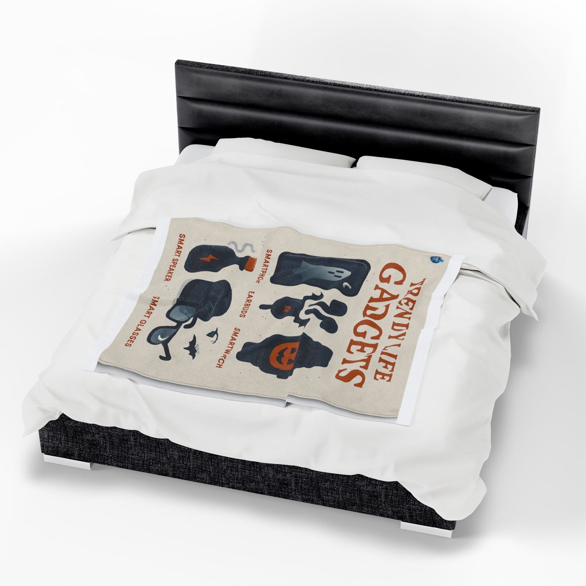 Trendy Life Gadgets Plush Blanket | Cozy Throw for Tech Lovers, Gift for Geeky Friends, Halloween & Home Decor - Trendy Life Gadgets