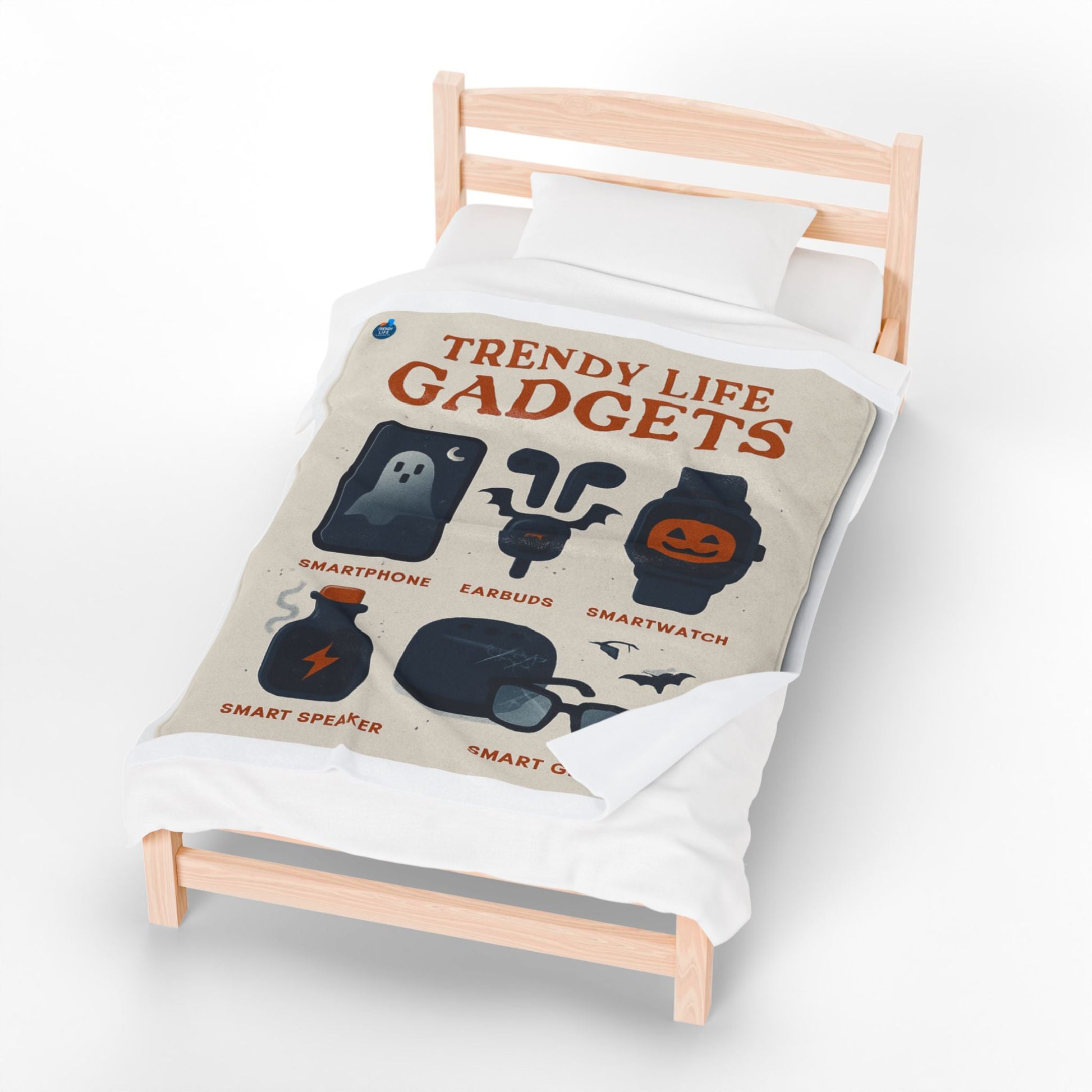 Trendy Life Gadgets Plush Blanket | Cozy Throw for Tech Lovers, Gift for Geeky Friends, Halloween & Home Decor - Trendy Life Gadgets