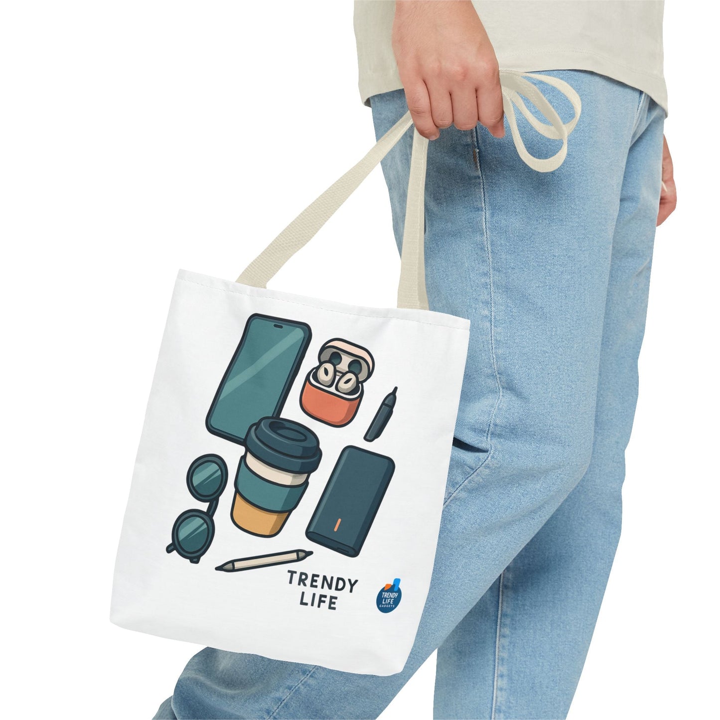 Trendy Life Tote Bag, Stylish Shopping Tote, Eco - Friendly Bag, Casual Tote for Everyday Use, Gift for Trendsetters - Trendy Life Gadgets