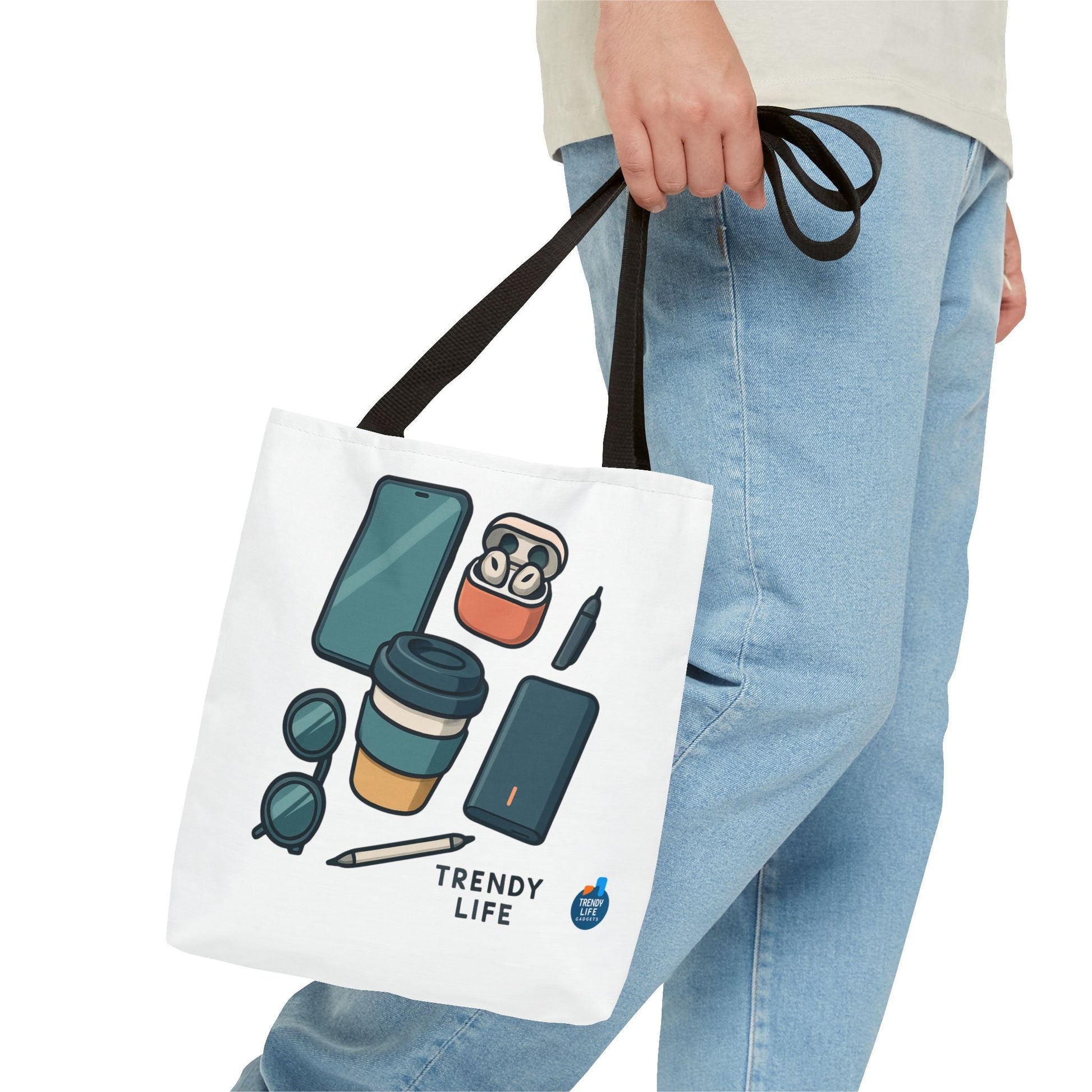 Trendy Life Tote Bag, Stylish Shopping Tote, Eco - Friendly Bag, Casual Tote for Everyday Use, Gift for Trendsetters - Trendy Life Gadgets