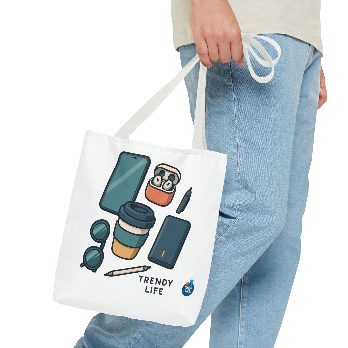 Trendy Life Tote Bag, Stylish Shopping Tote, Eco - Friendly Bag, Casual Tote for Everyday Use, Gift for Trendsetters - Trendy Life Gadgets