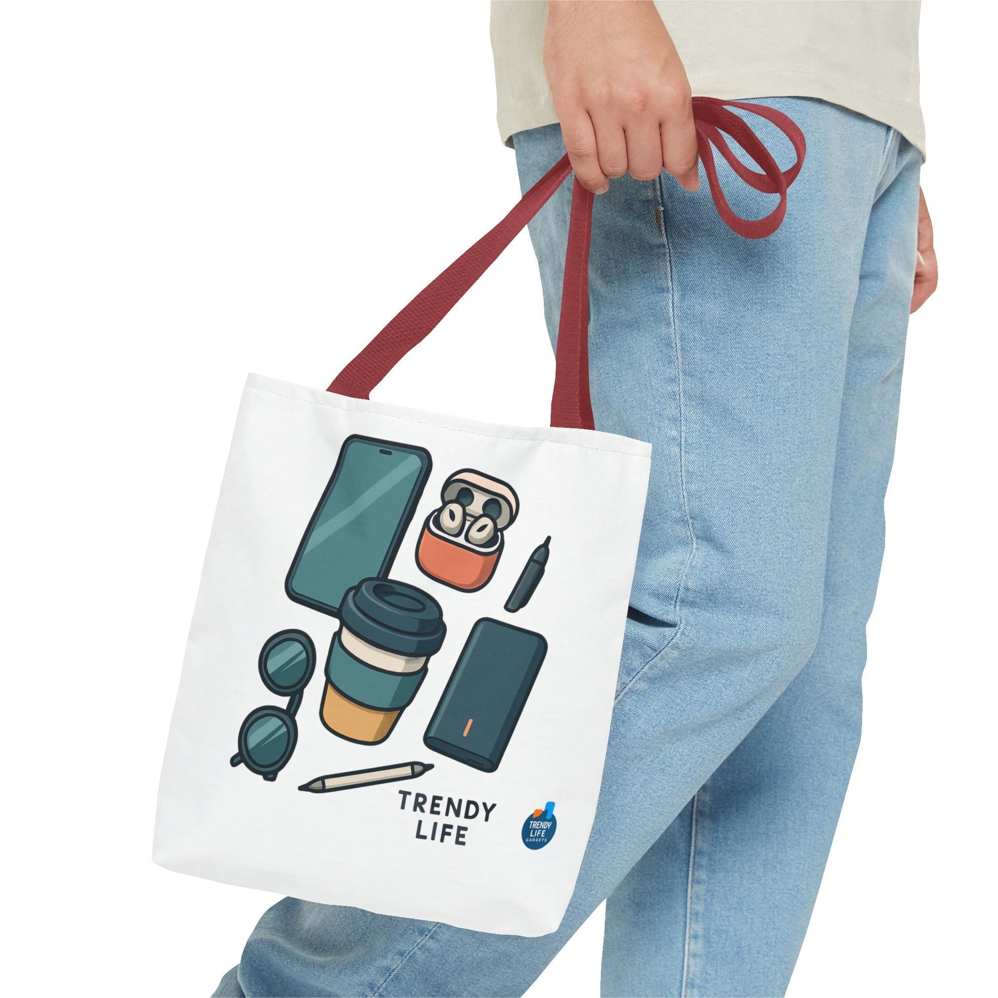 Trendy Life Tote Bag, Stylish Shopping Tote, Eco - Friendly Bag, Casual Tote for Everyday Use, Gift for Trendsetters - Trendy Life Gadgets