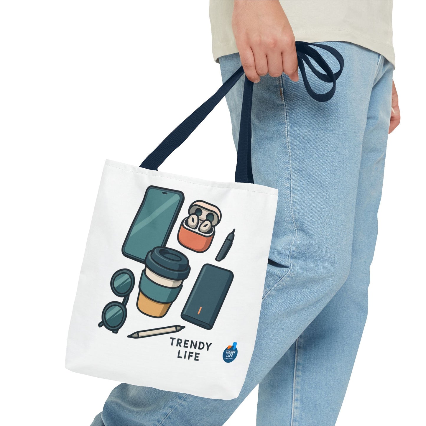 Trendy Life Tote Bag, Stylish Shopping Tote, Eco - Friendly Bag, Casual Tote for Everyday Use, Gift for Trendsetters - Trendy Life Gadgets